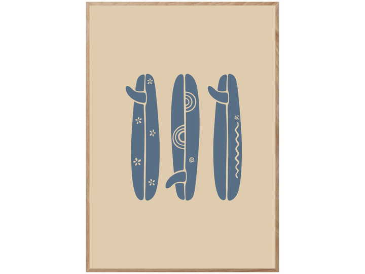 BOHO SURFBOARD POSTER
