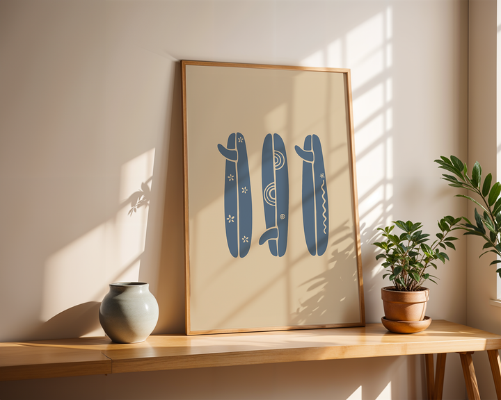 BOHO SURFBOARD POSTER