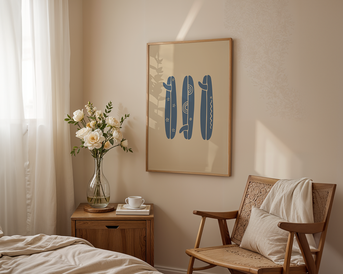 BOHO SURFBOARD POSTER