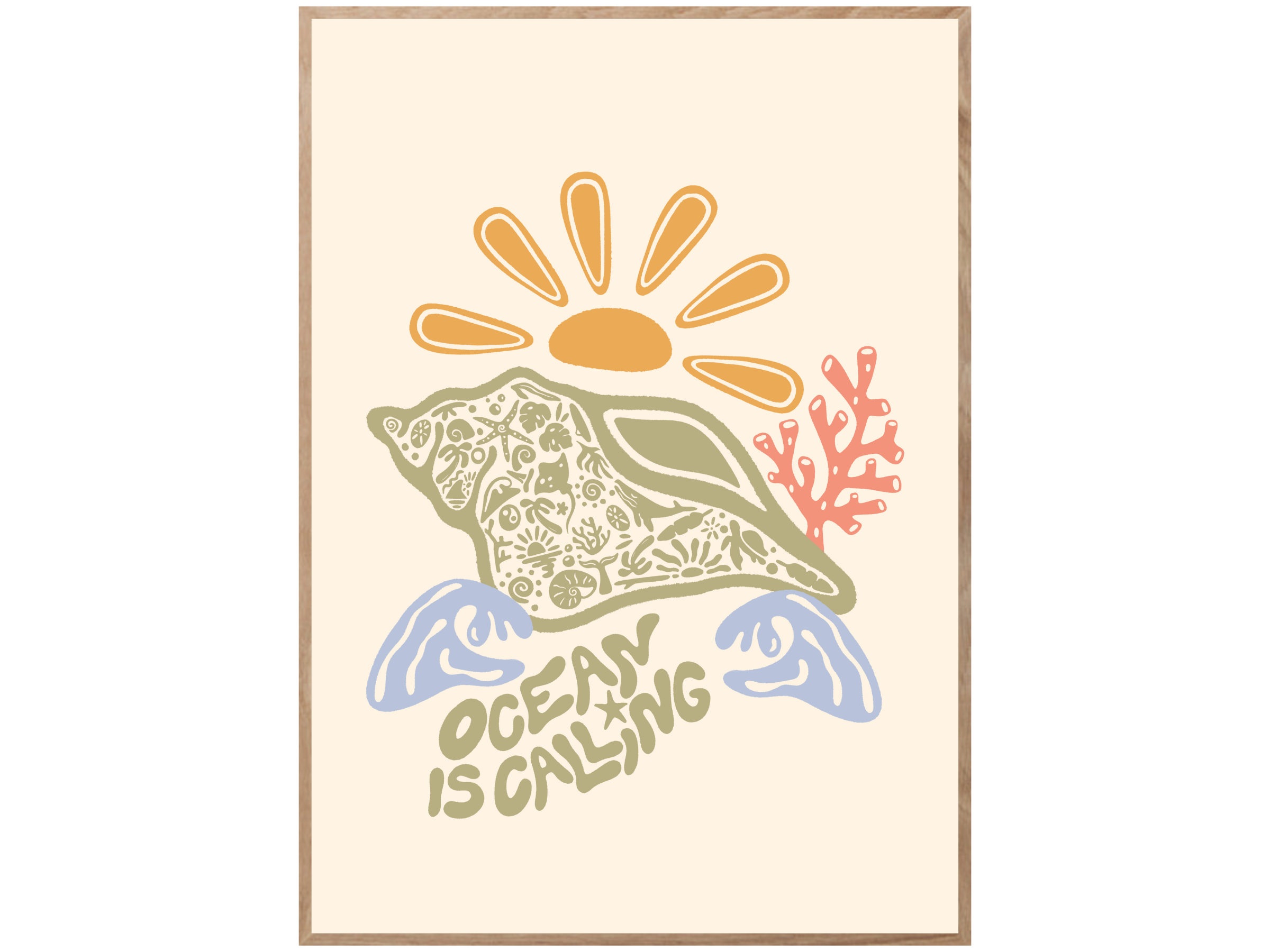 OCEAN IS CALLING POSTER