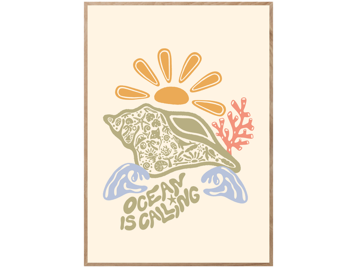 OCEAN IS CALLING POSTER