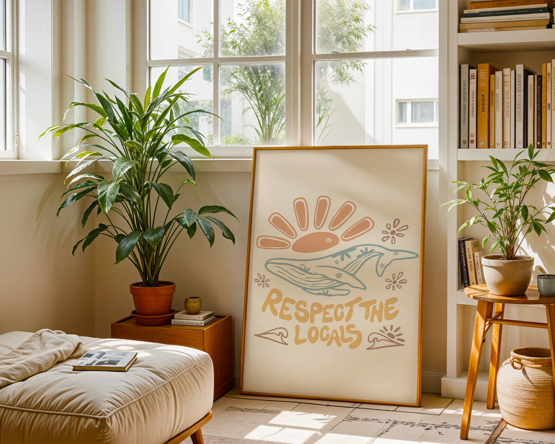 RESPECT THE LOCALS POSTER