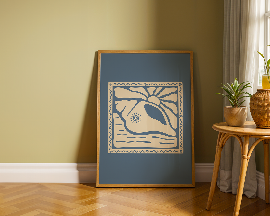 SUNNY SEASHELL POSTER