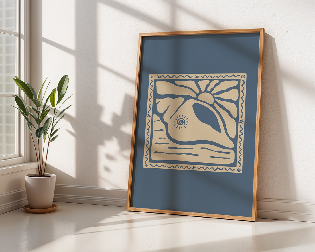 SUNNY SEASHELL POSTER
