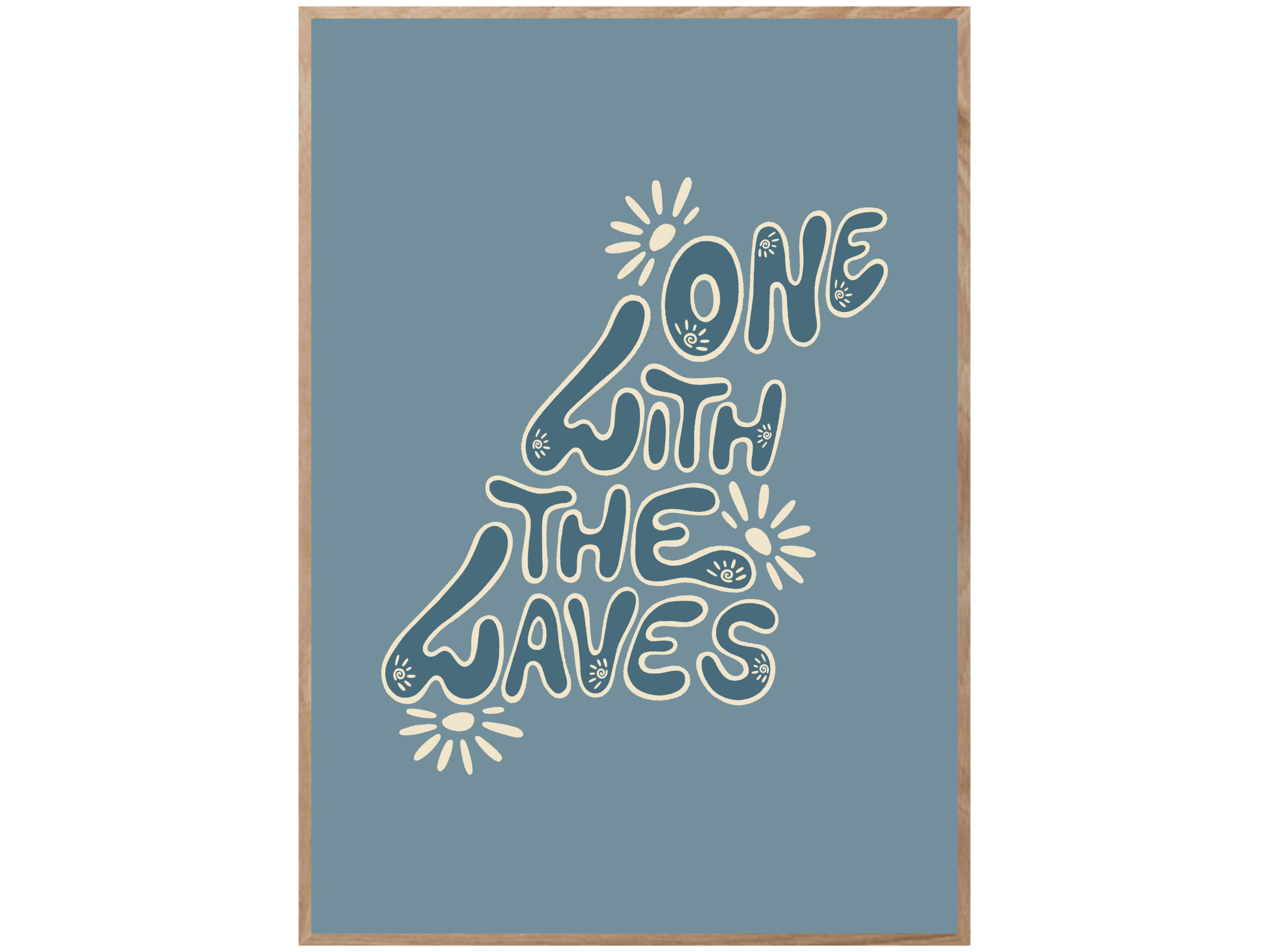 ONE WITH THE WAVES POSTER