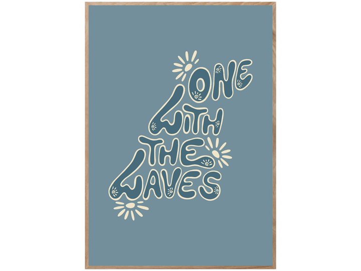 ONE WITH THE WAVES POSTER