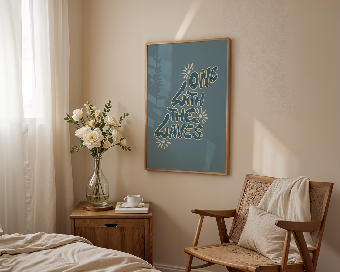 ONE WITH THE WAVES POSTER