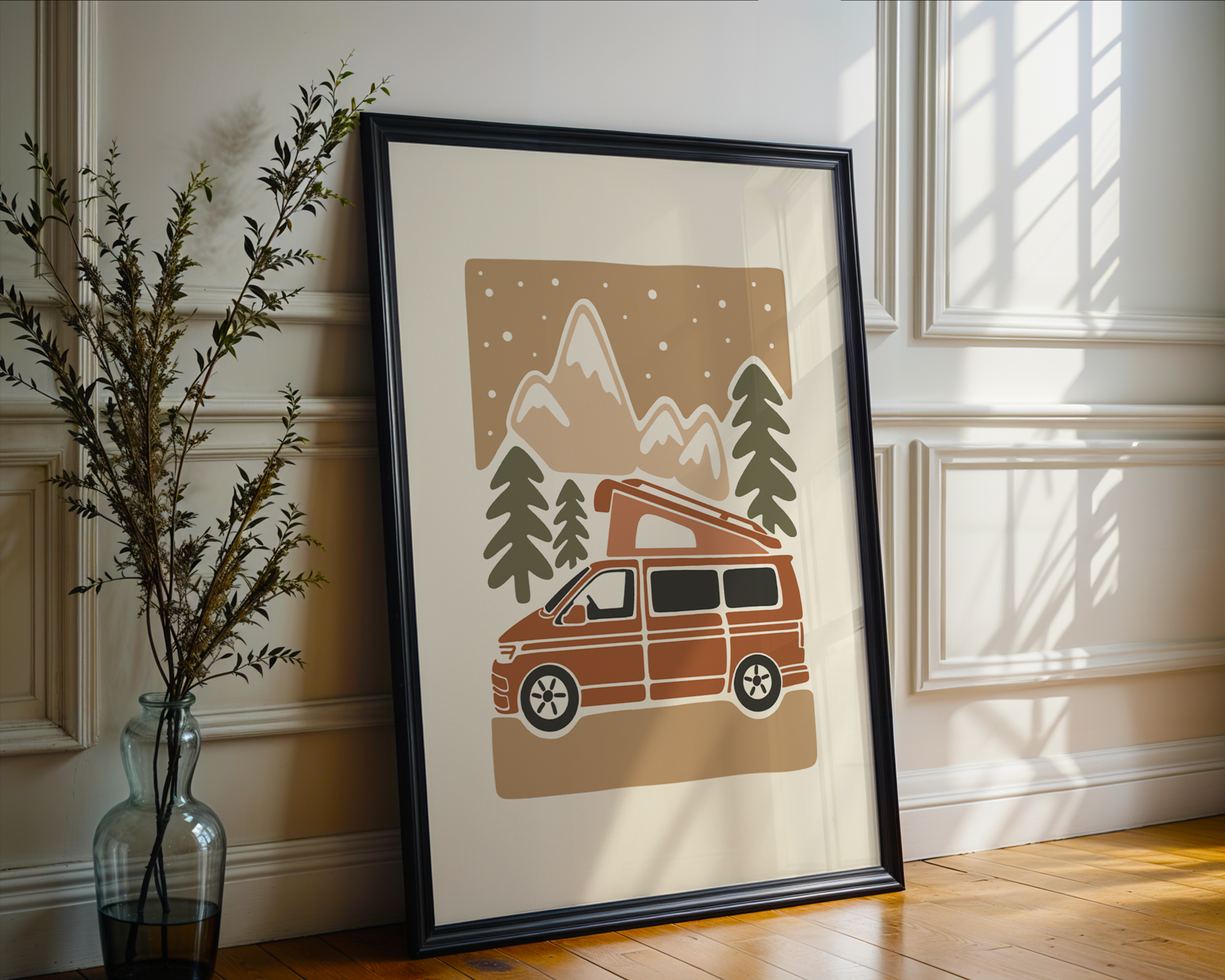 CAMPERVAN PASTEL POSTER