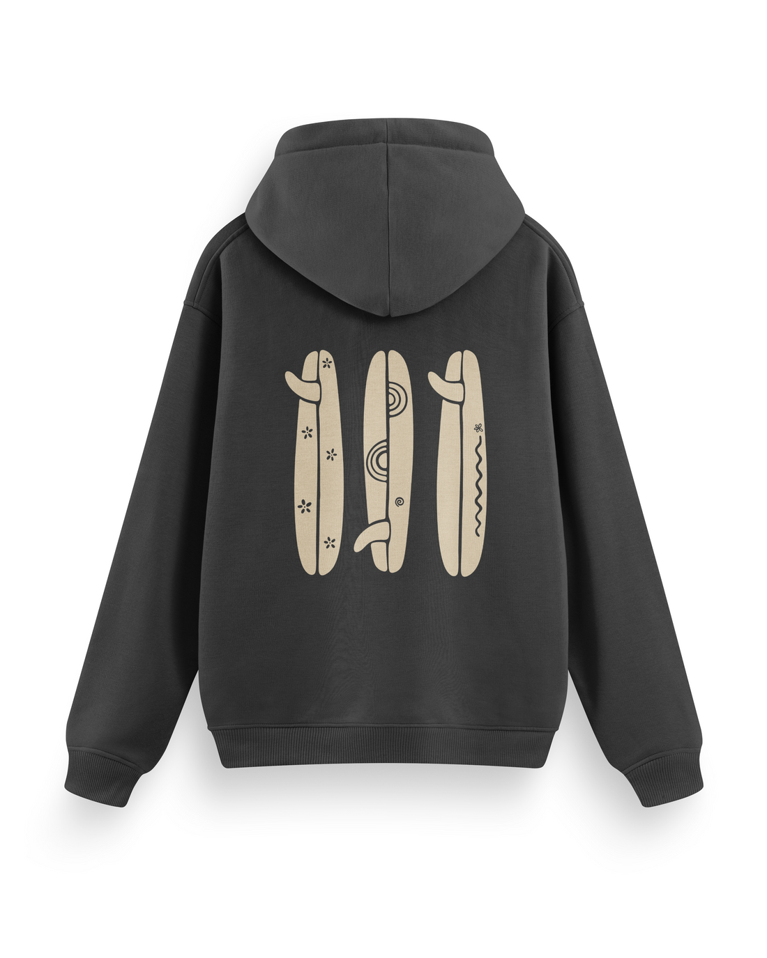 Boho Surfboard Hoodie Basic
