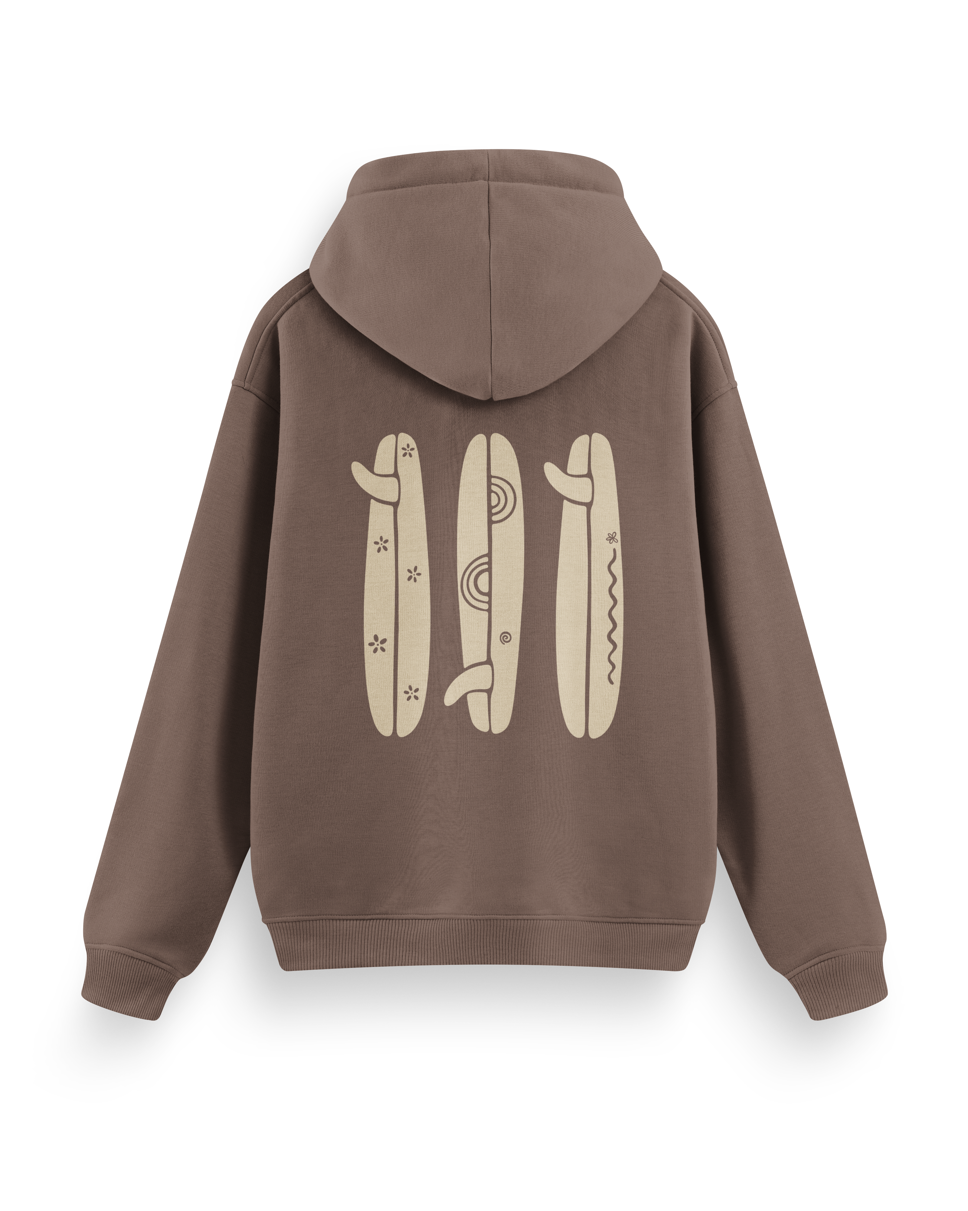 Boho Surfboard Hoodie Basic
