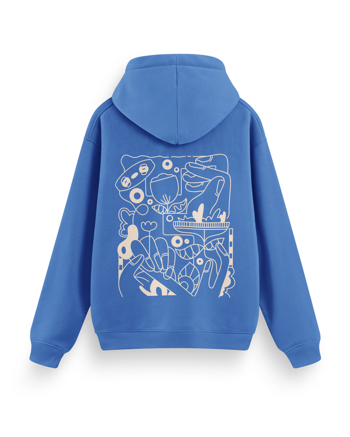 Kite Line Art Hoodie Oversized