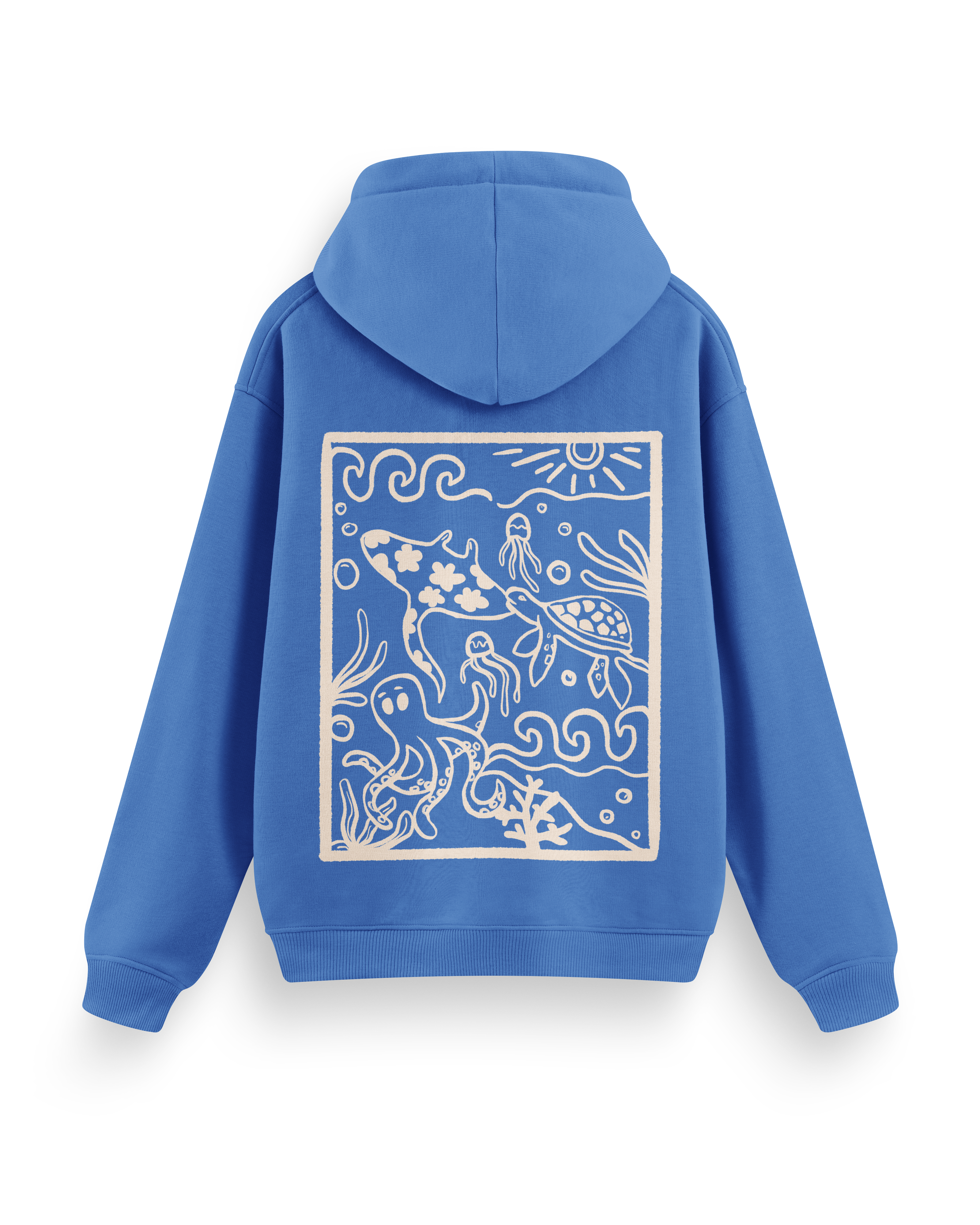 Ocean Creatures Hoodie Basic