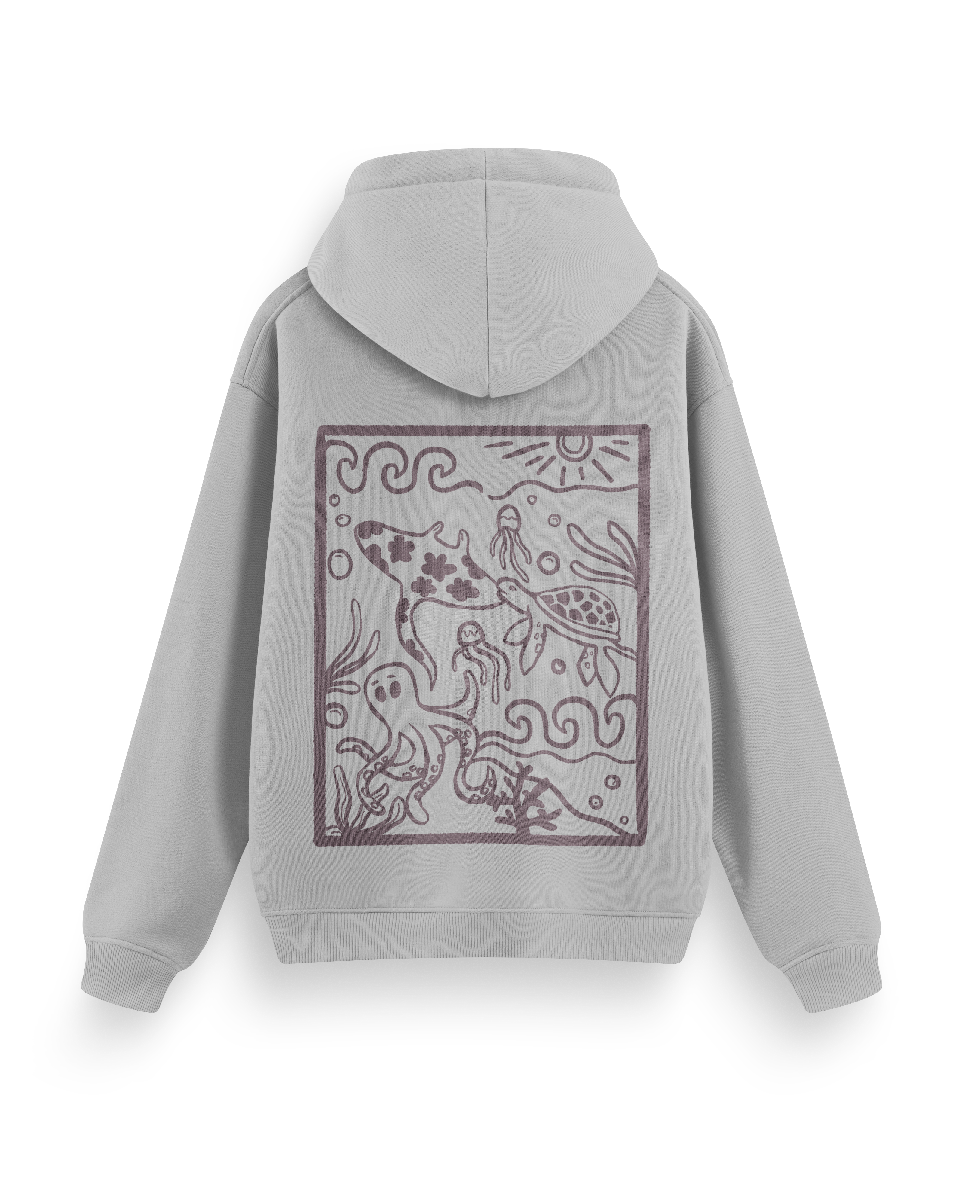 Ocean Creatures Hoodie Basic