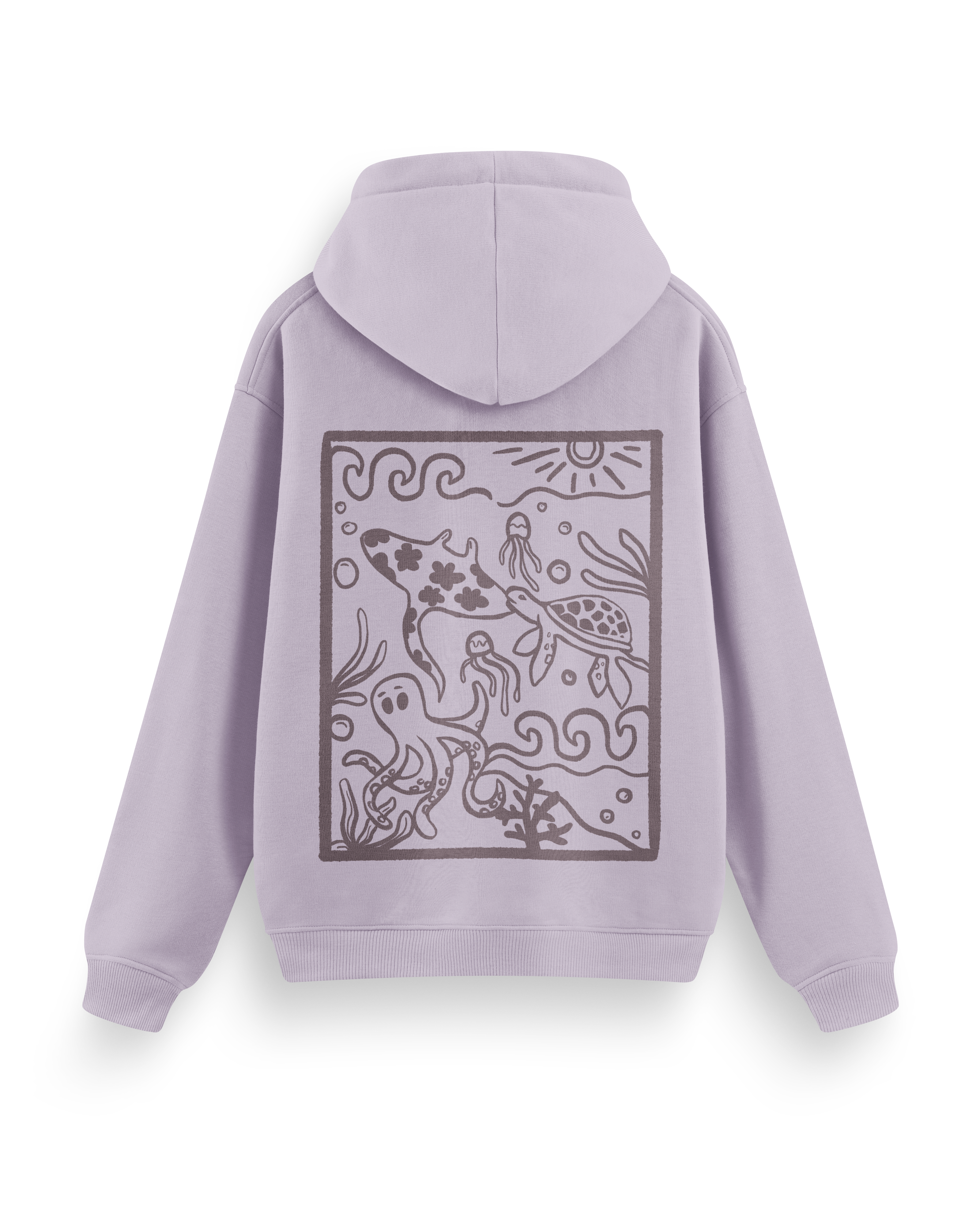 Ocean Creatures Hoodie Basic