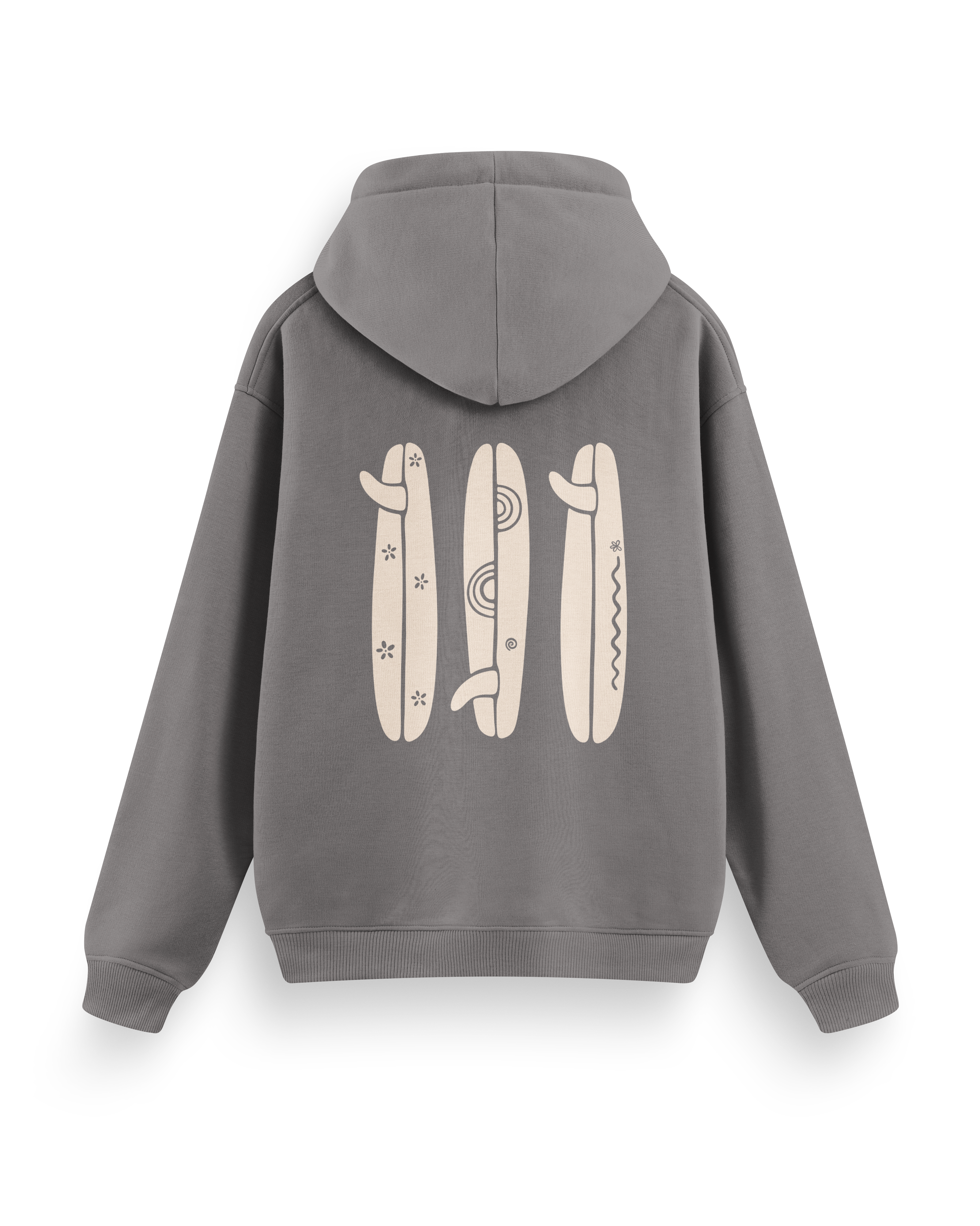 Boho Surfboard Hoodie Basic
