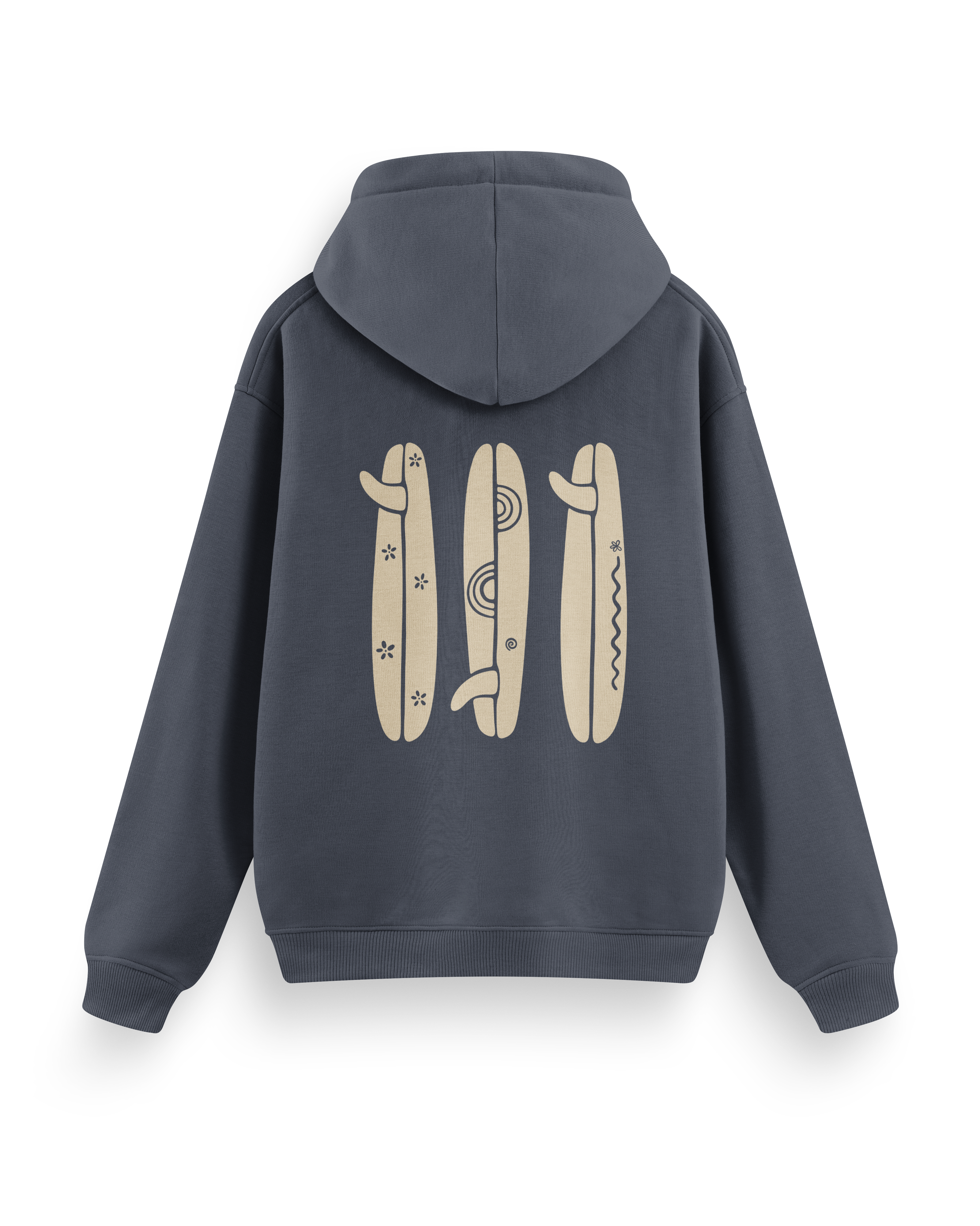 Boho Surfboard Hoodie Basic