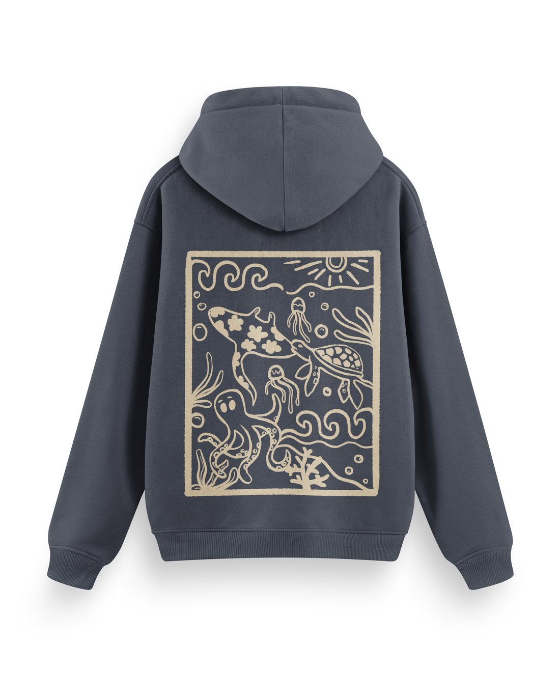Ocean Creatures Hoodie Basic
