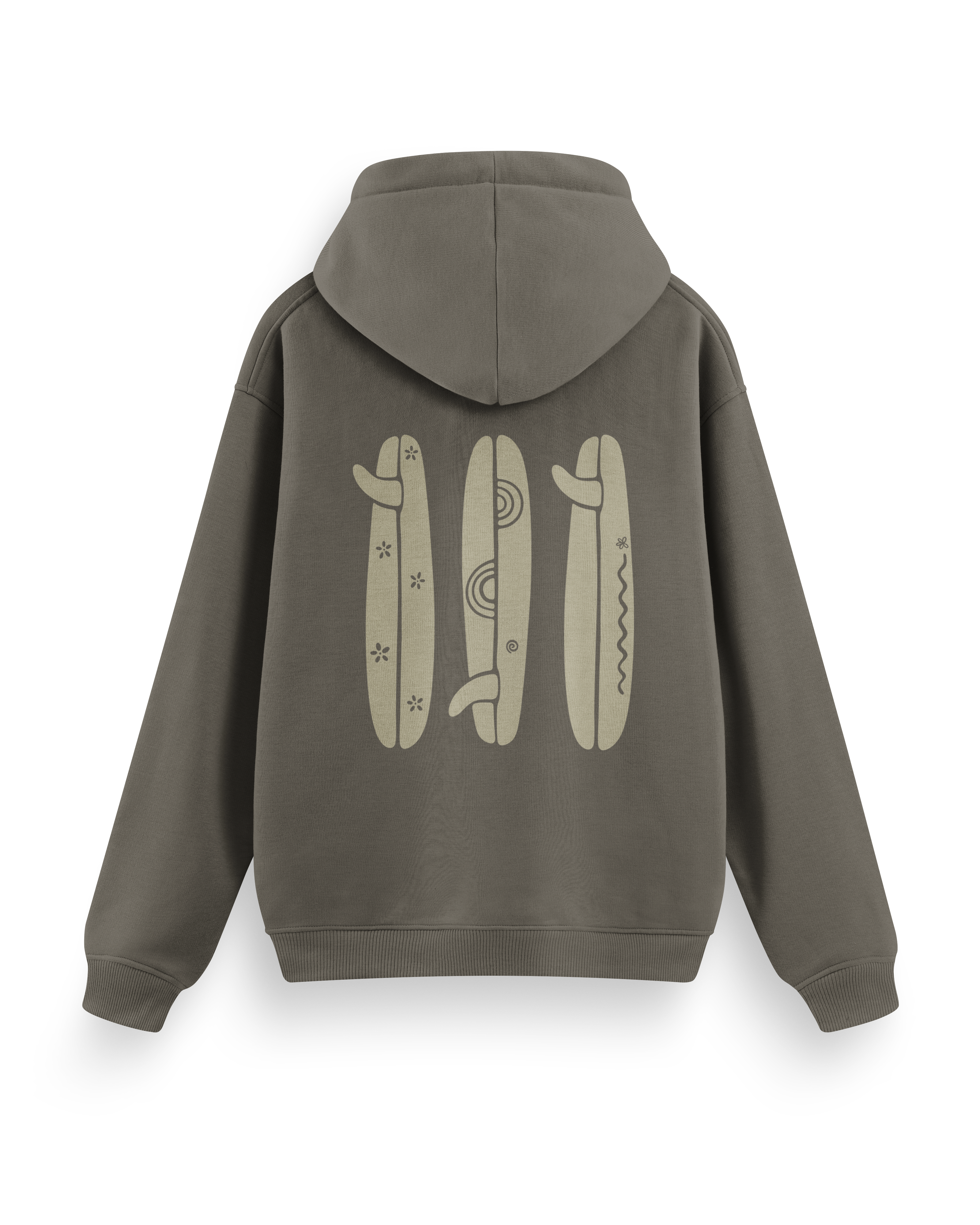 Boho Surfboard Hoodie Basic