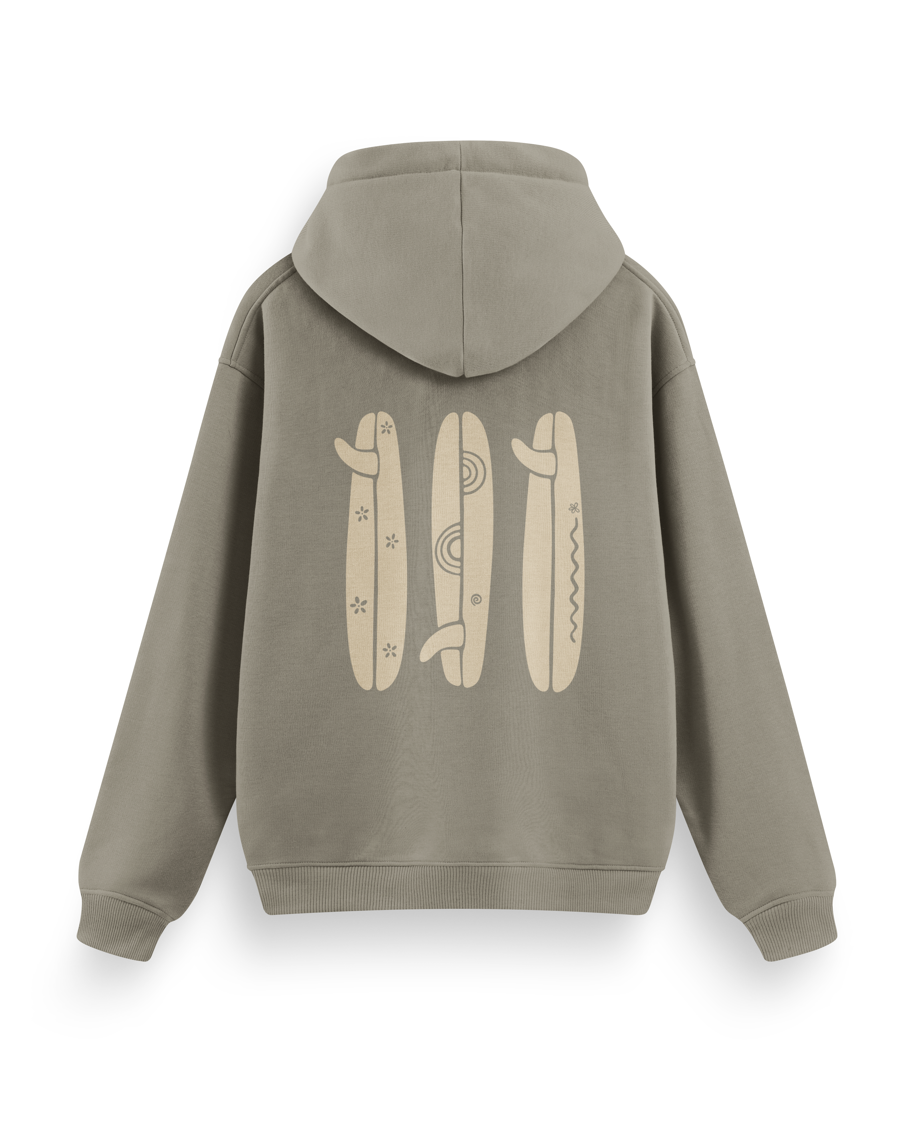 Boho Surfboard Hoodie Basic