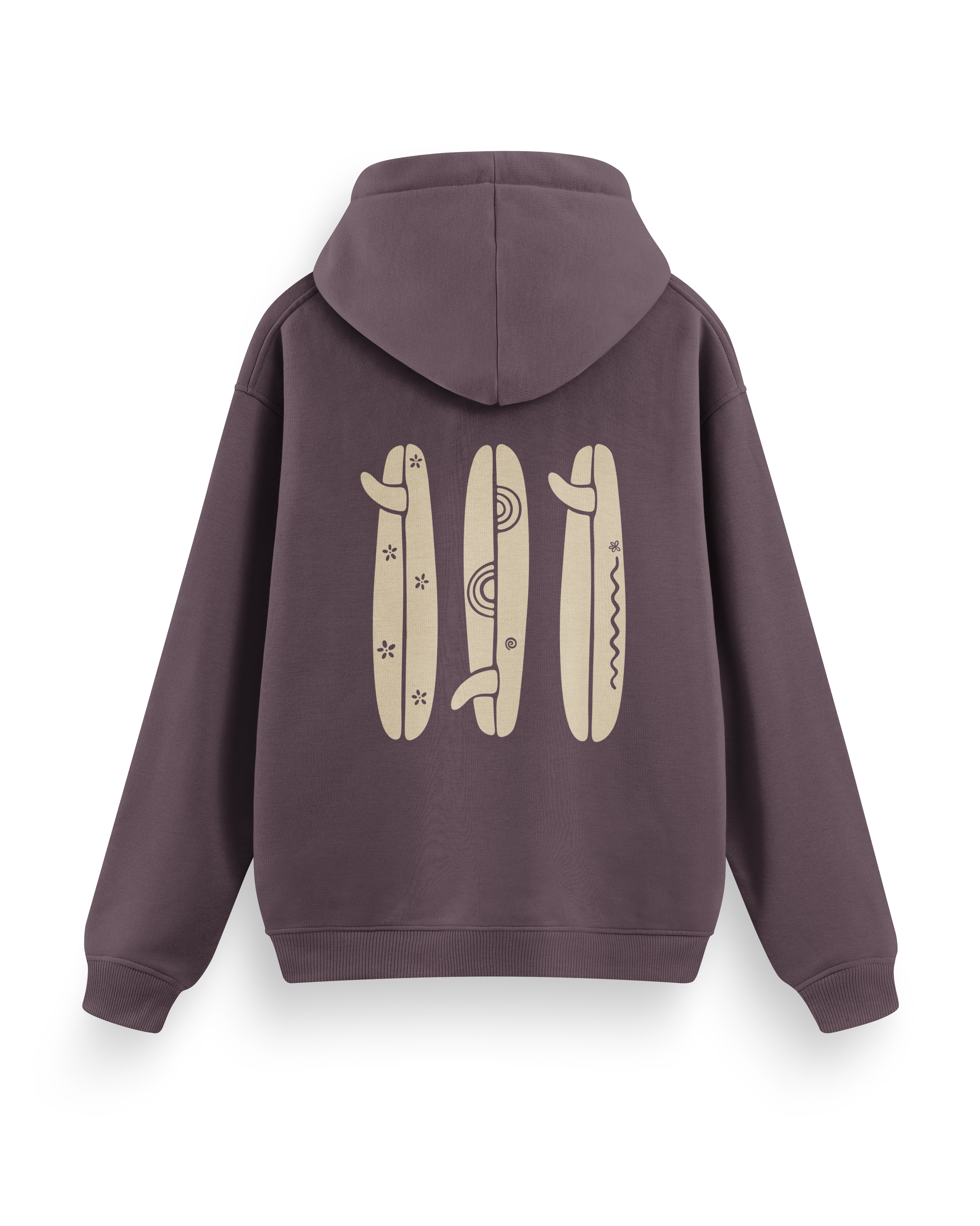 Boho Surfboard Hoodie Basic