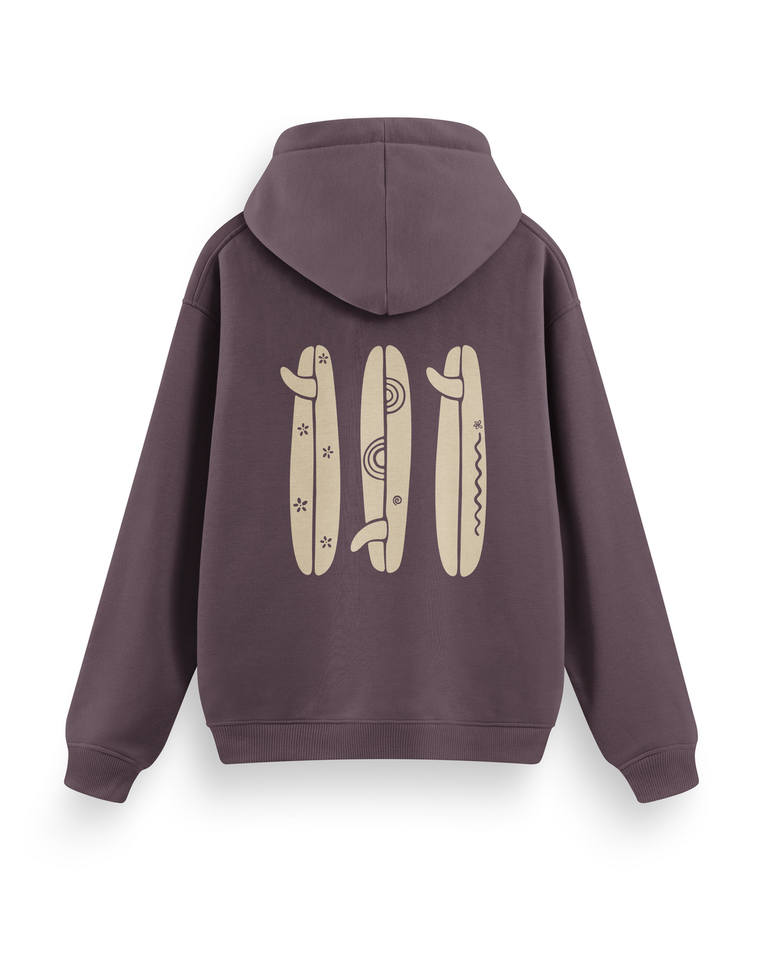 Boho Surfboard Hoodie Basic