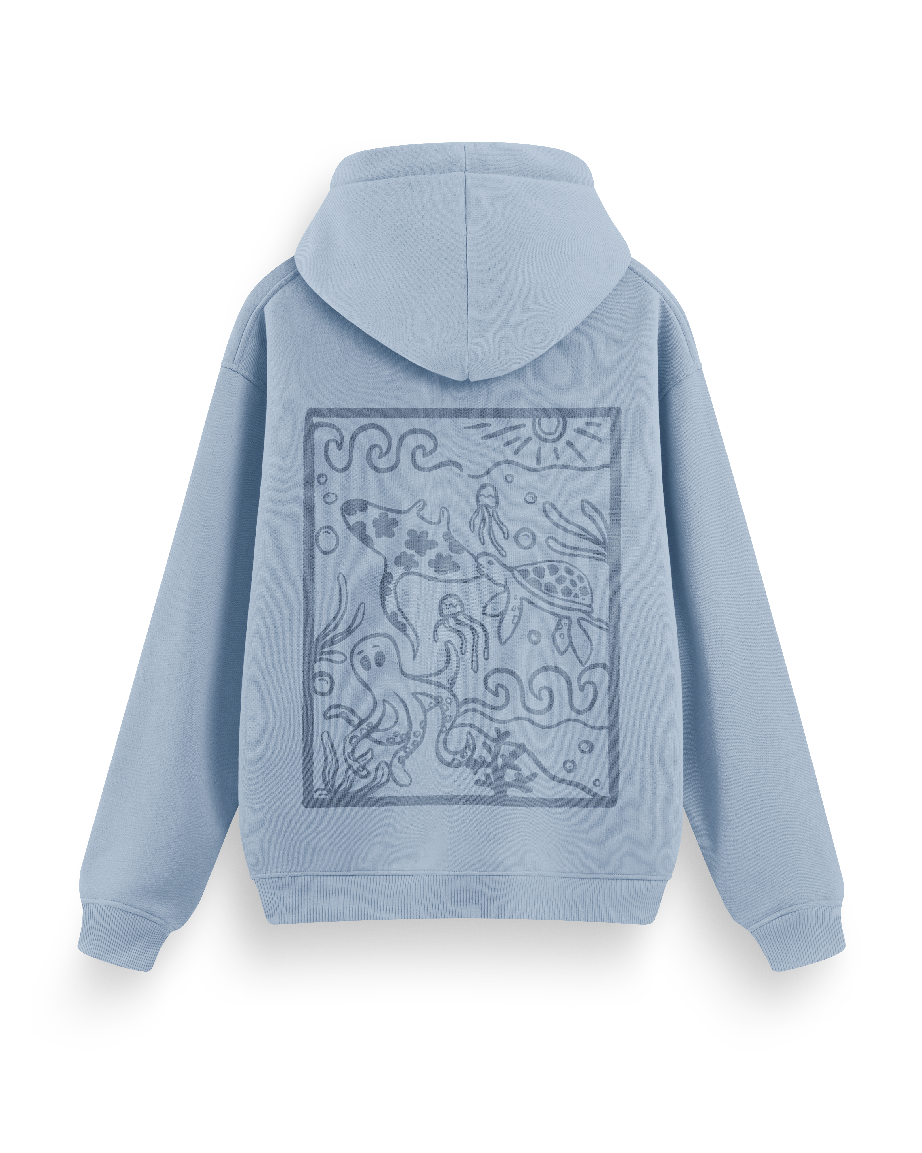 Ocean Creatures Hoodie Basic