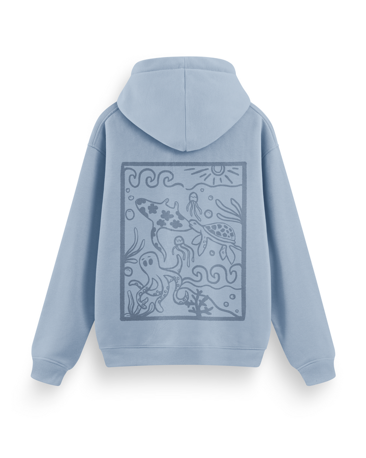 Ocean Creatures Hoodie Basic