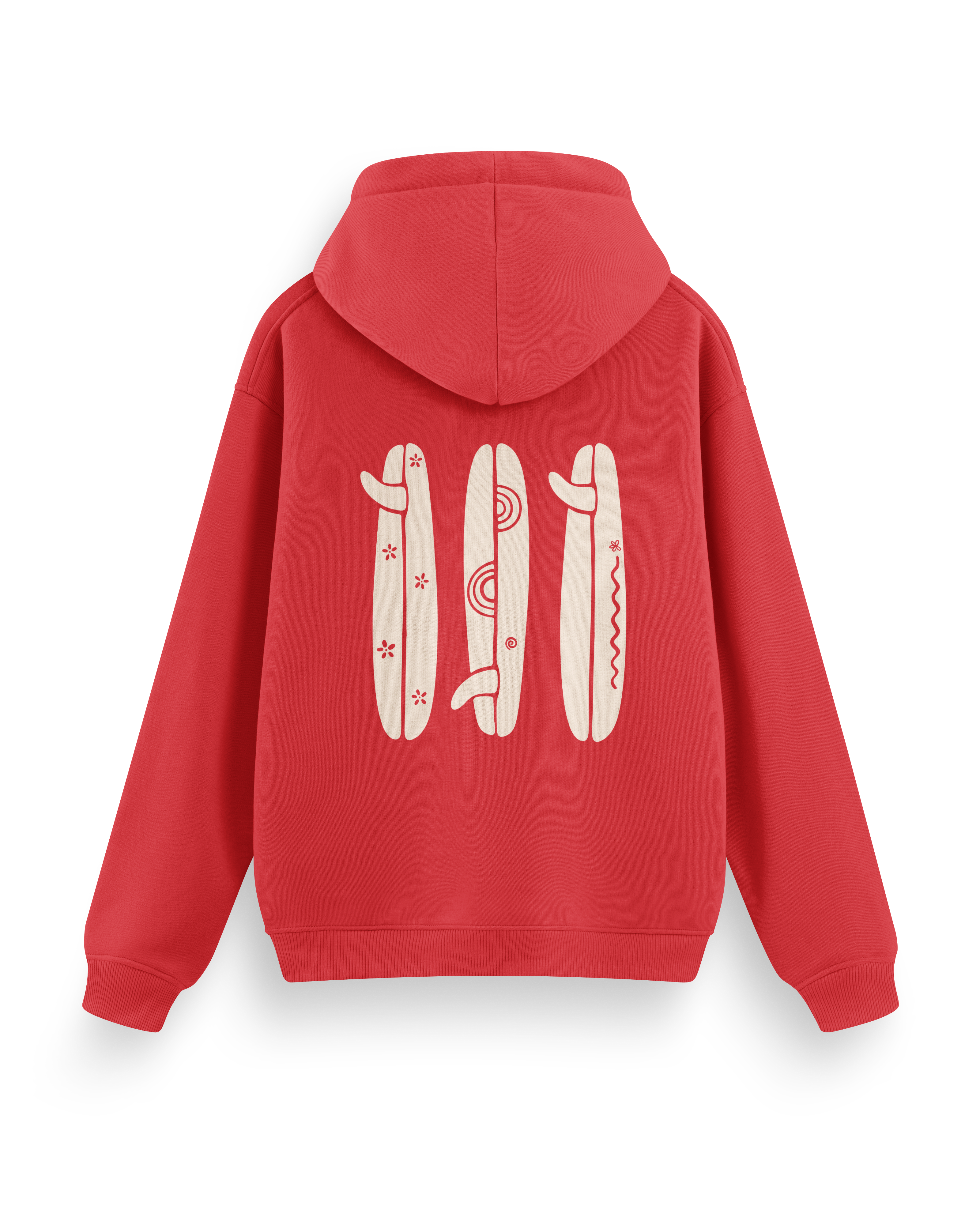 Boho Surfboard Hoodie Basic