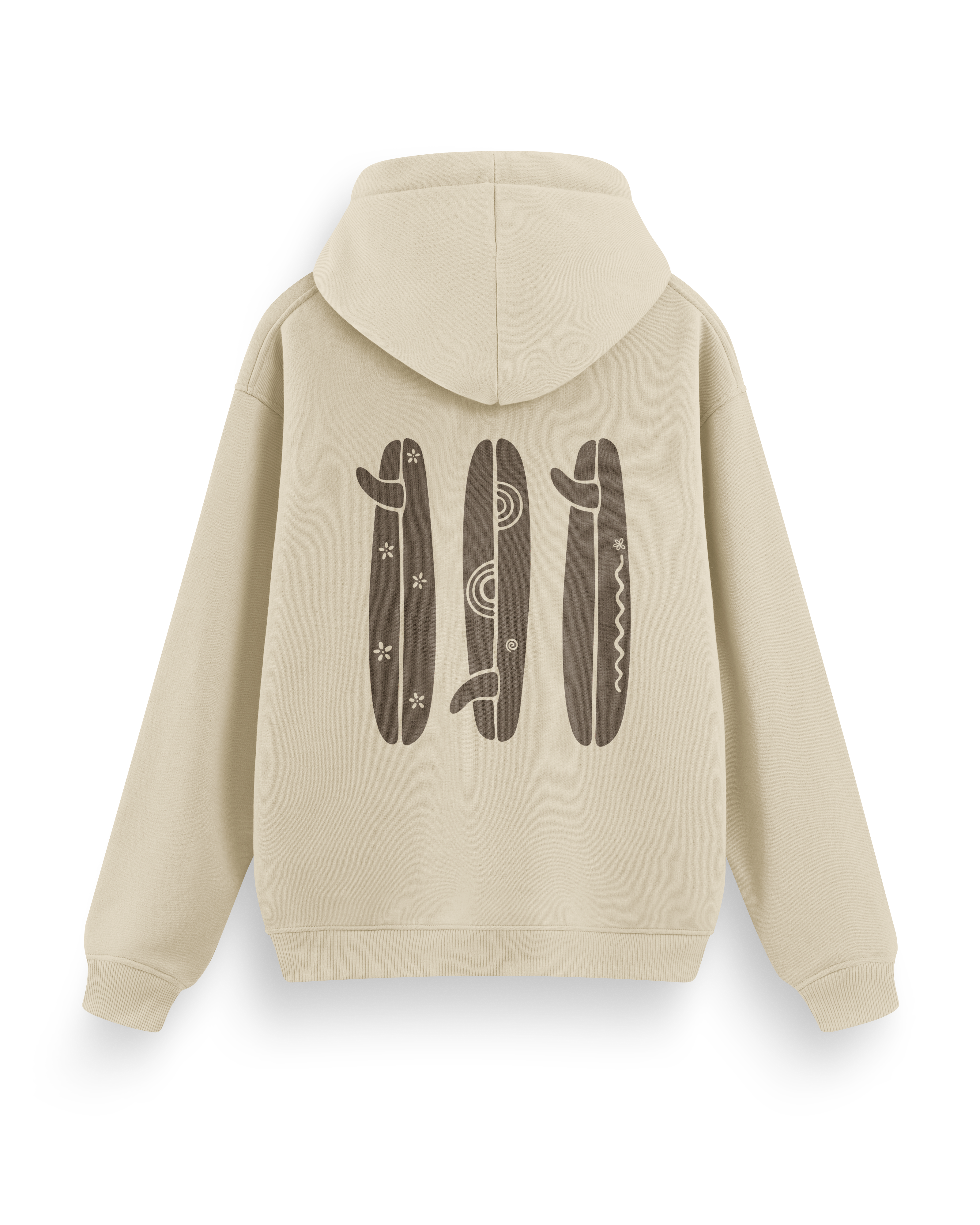 Boho Surfboard Hoodie Basic