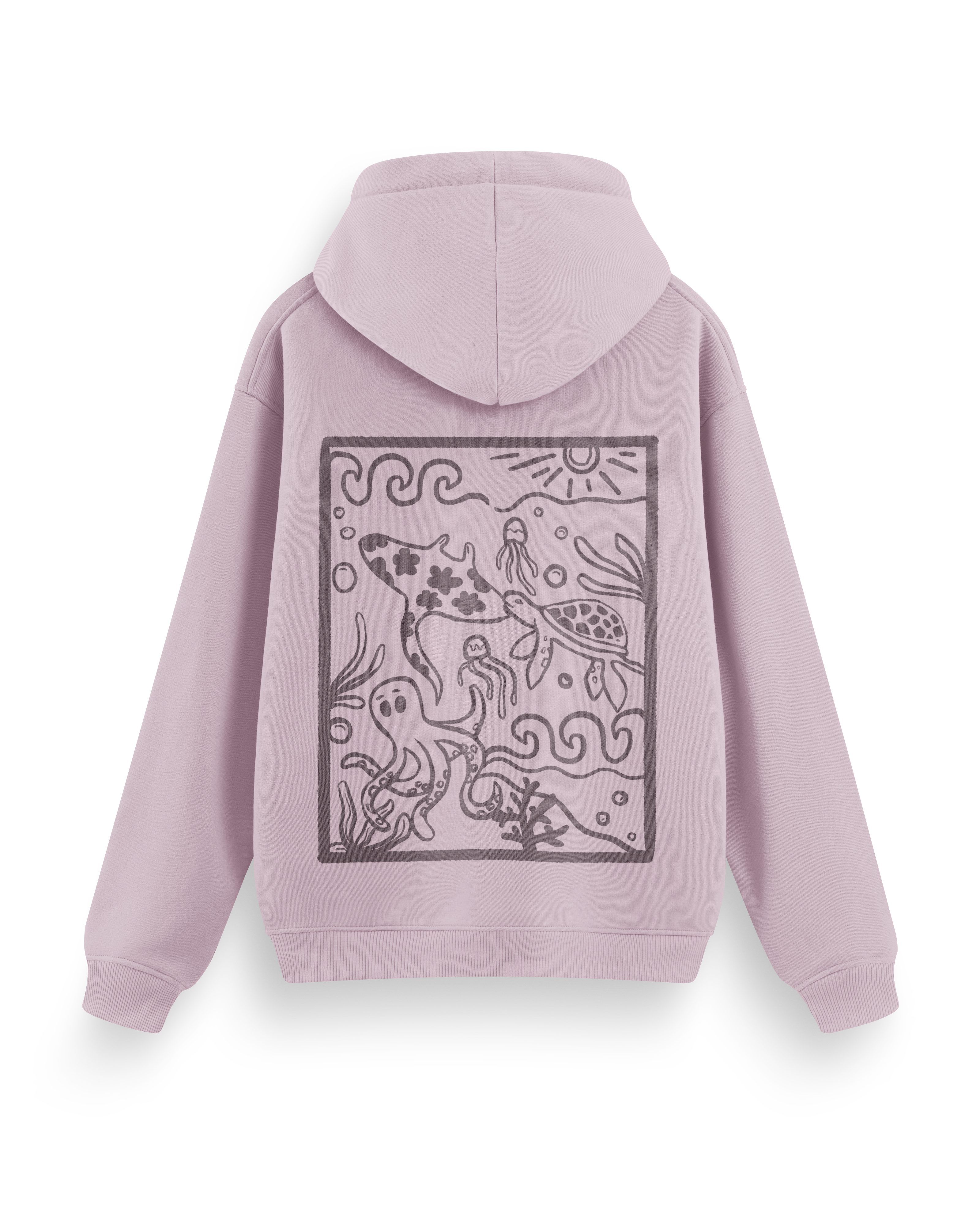 Ocean Creatures Hoodie Basic