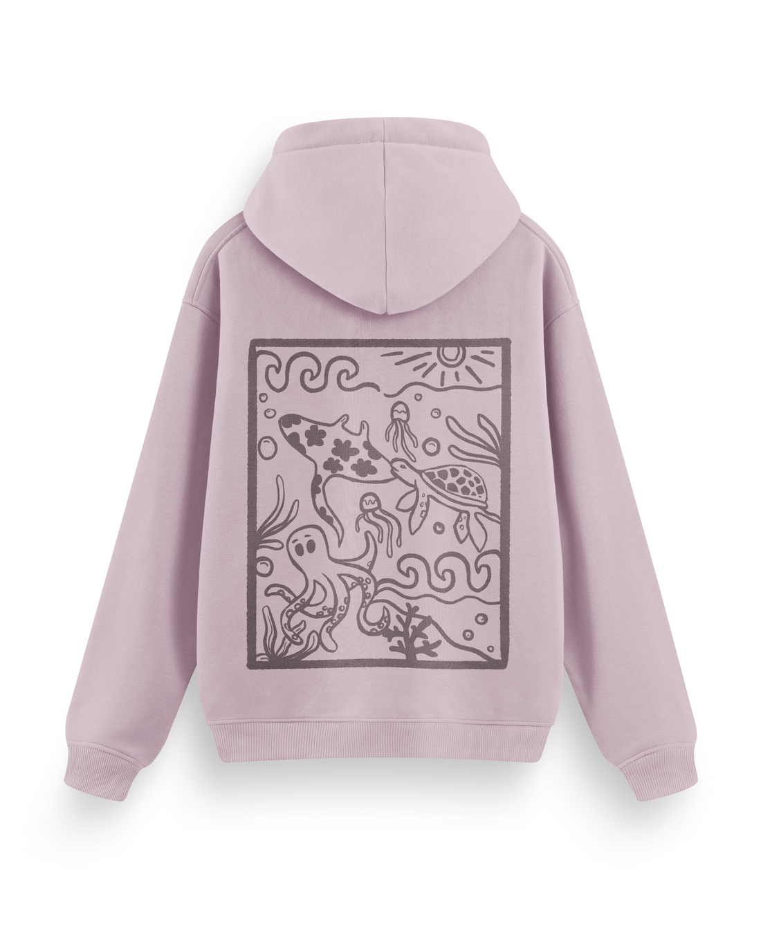 Ocean Creatures Hoodie Basic