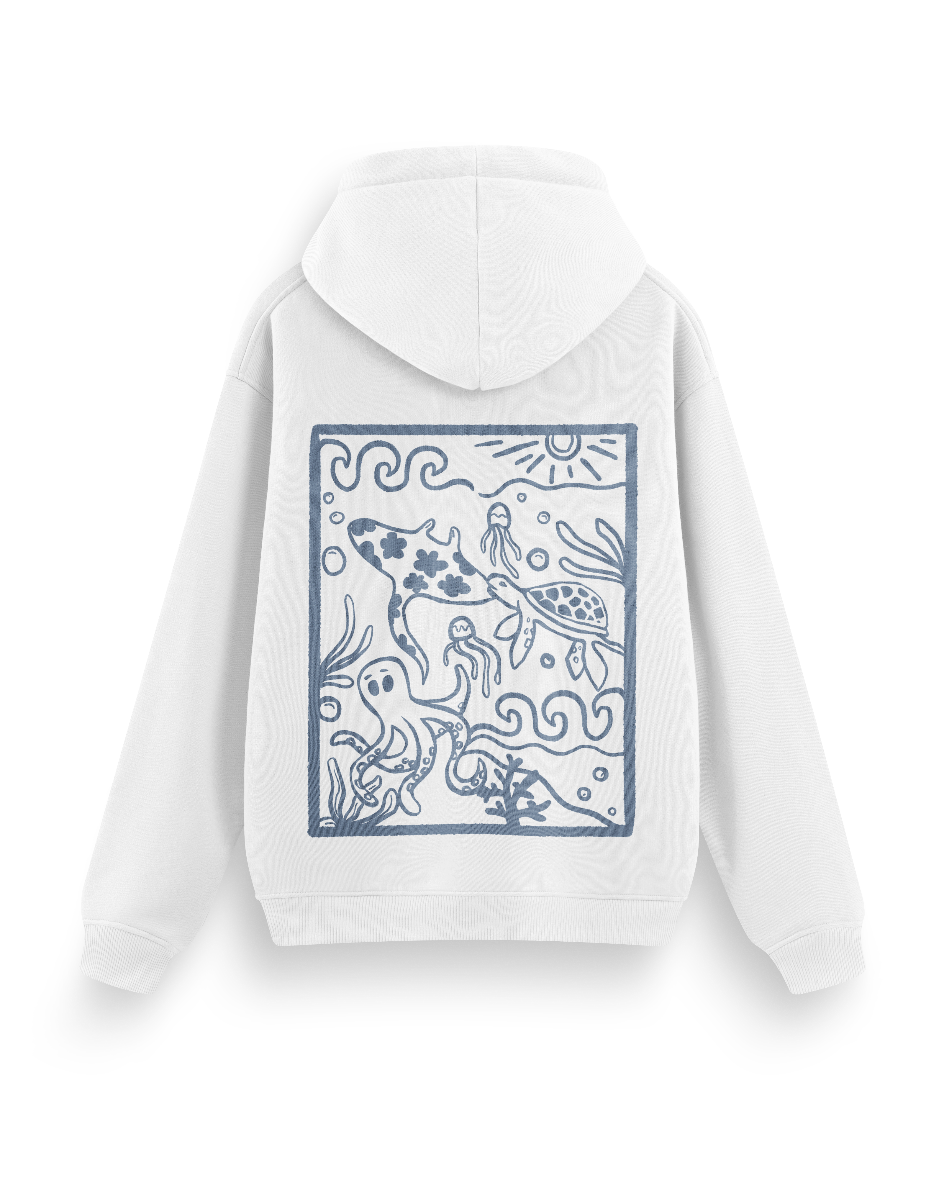 Ocean Creatures Hoodie Basic