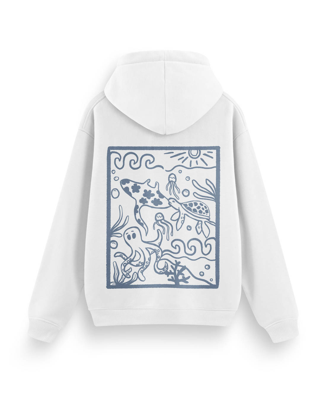 Ocean Creatures Hoodie Basic