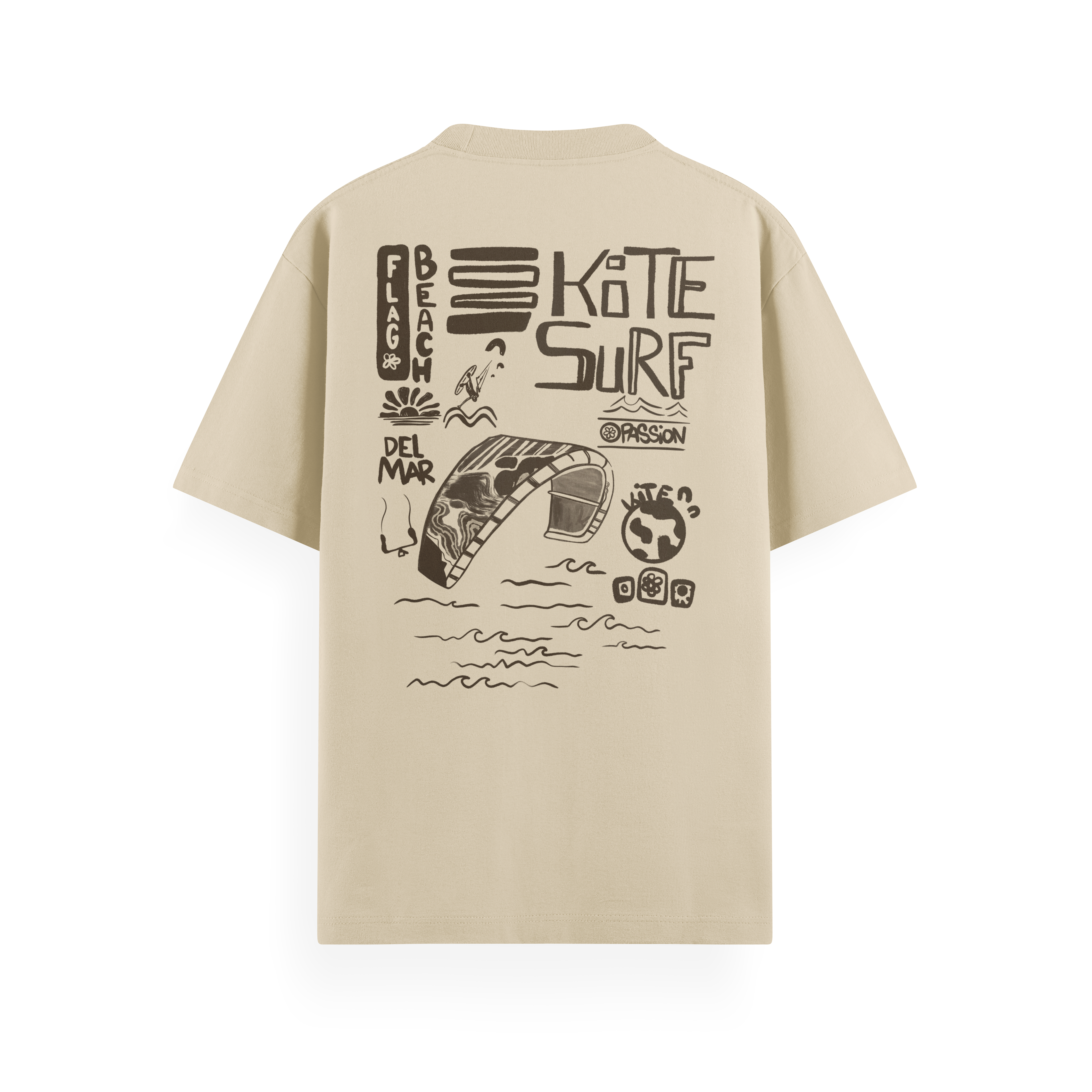 Flag Beach T-Shirt Basic