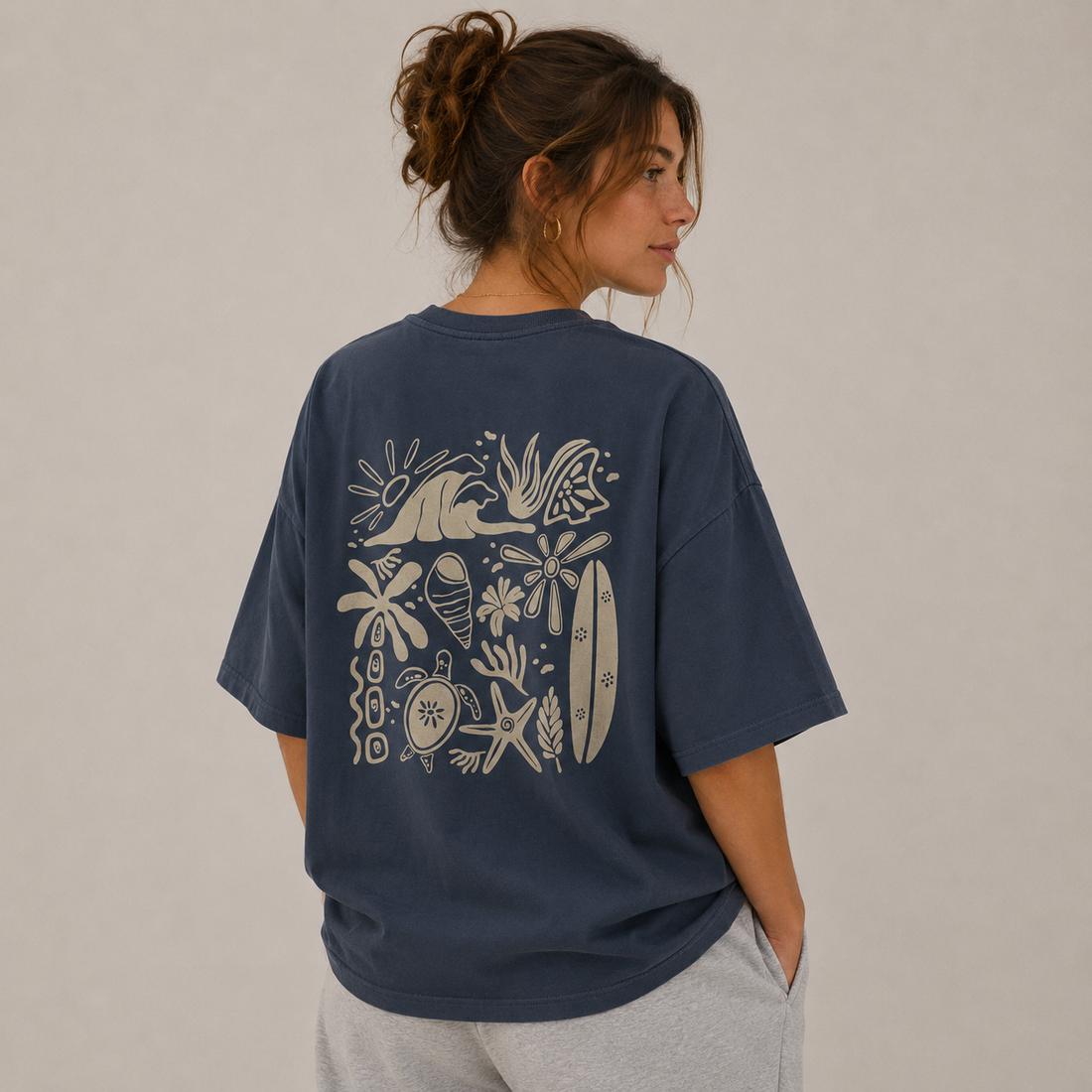 Beachy Vibes Oversized T-Shirt