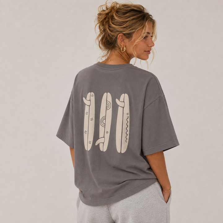 Boho Surfboard T-Shirt Oversized