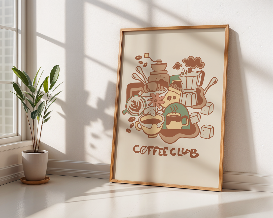 COFFEE LINEART POSTER