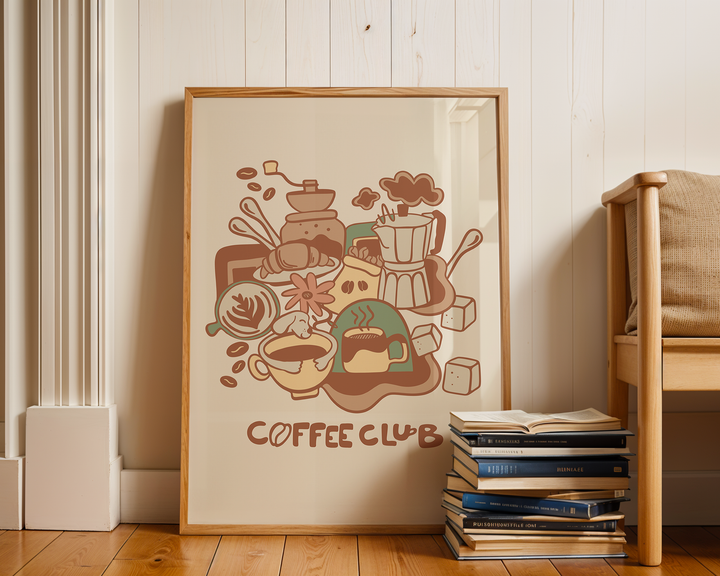 COFFEE LINEART POSTER