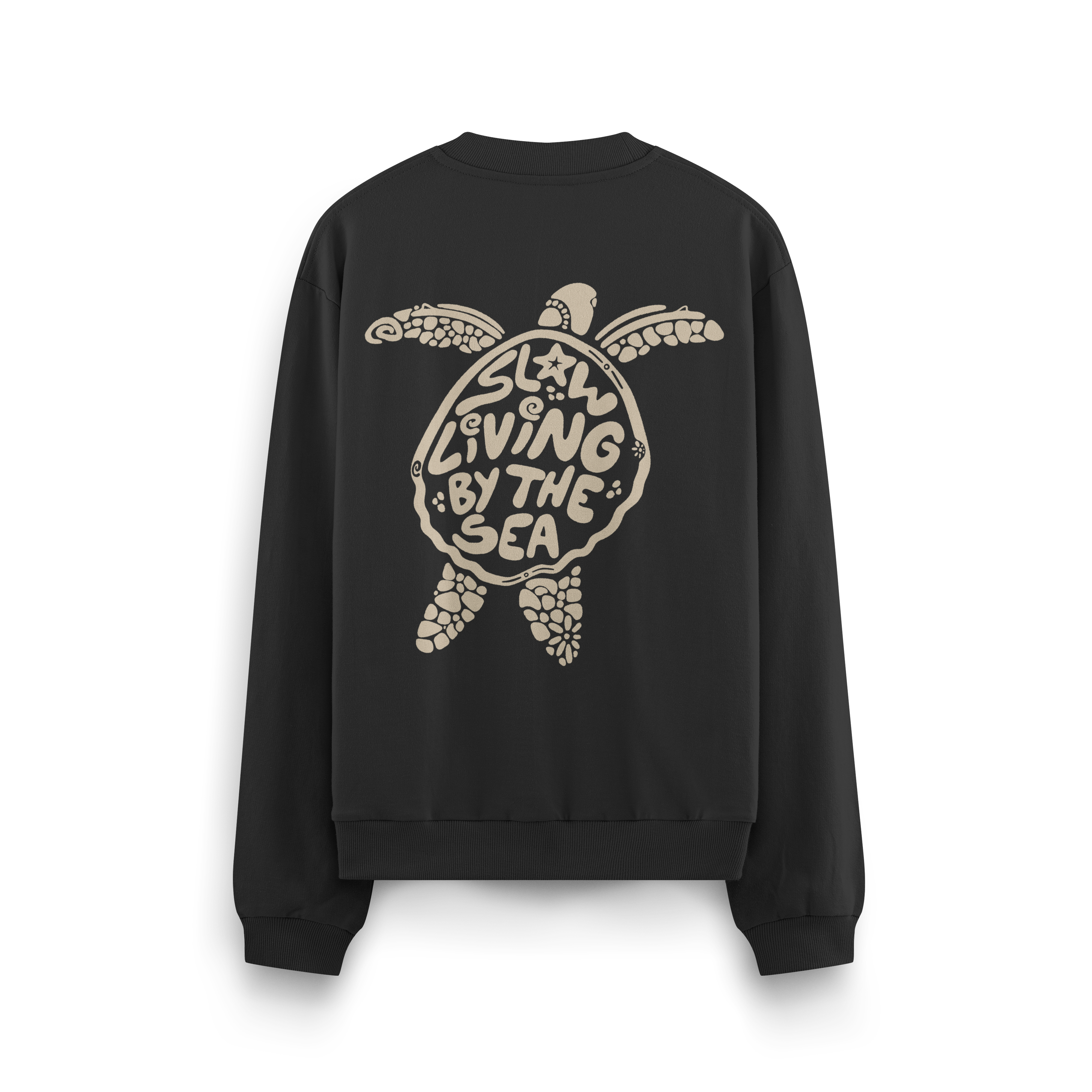 Slow Living By The Sea Crewneck Oversized