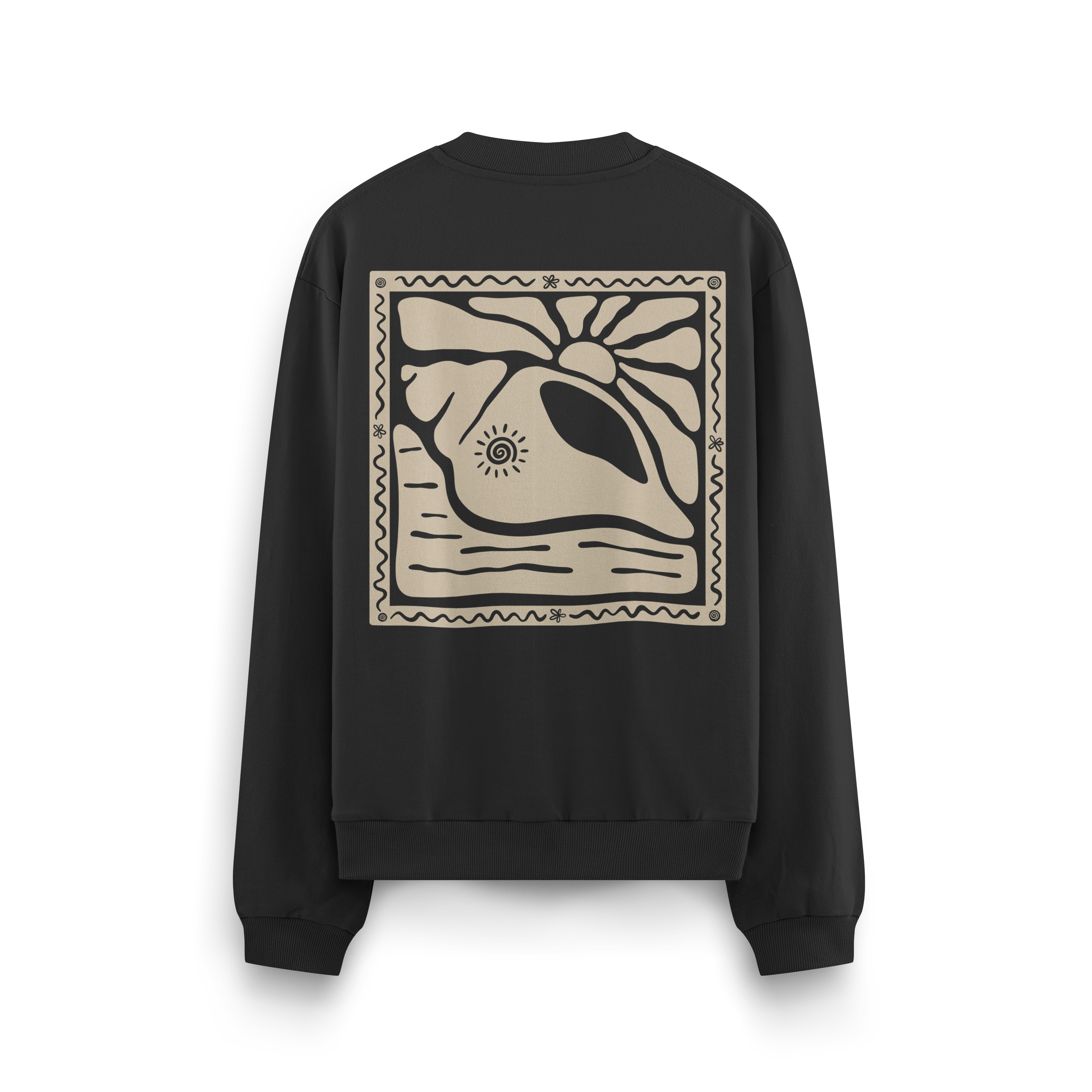 Sunny Seashell Crewneck Oversized