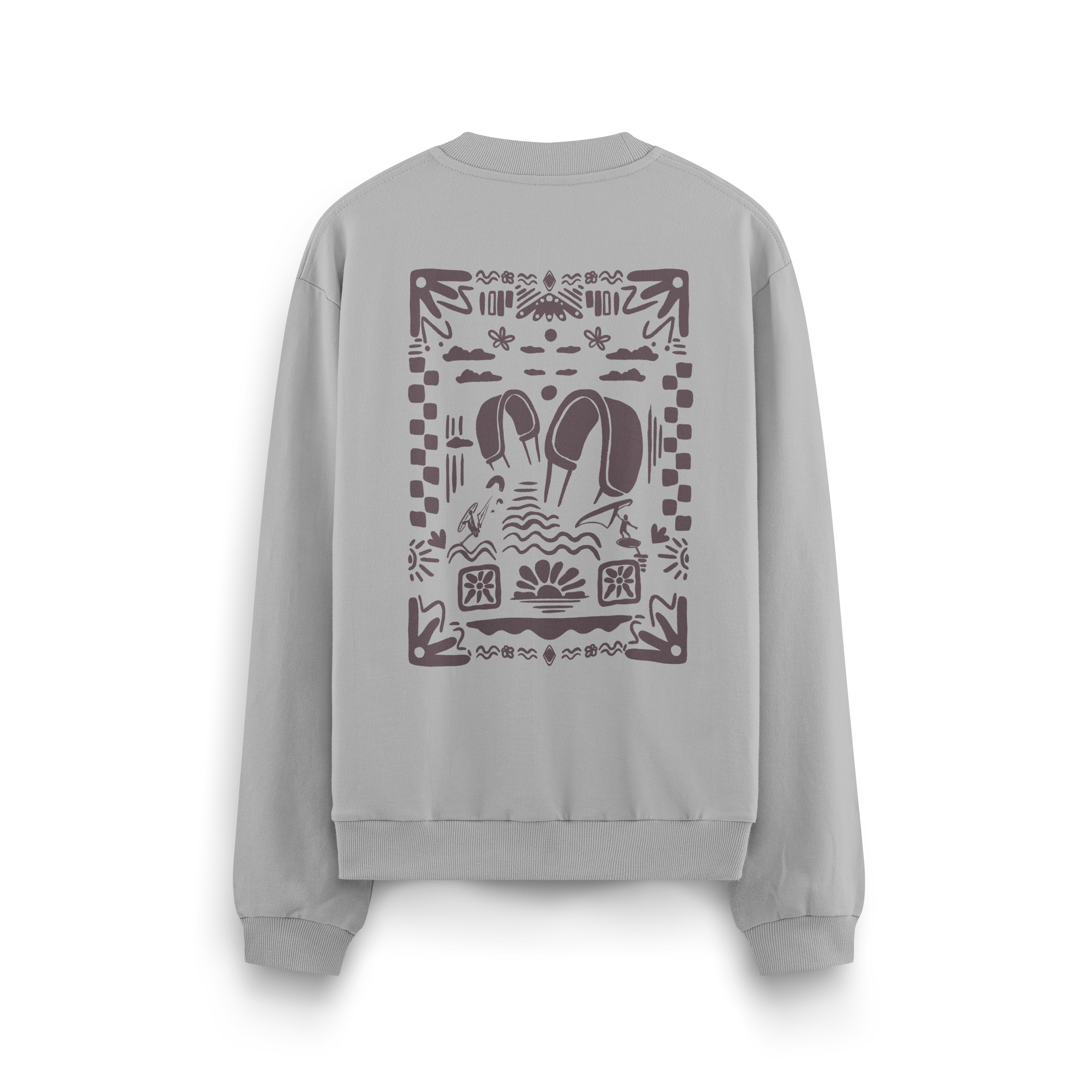 Boho Beach Crewneck Oversized