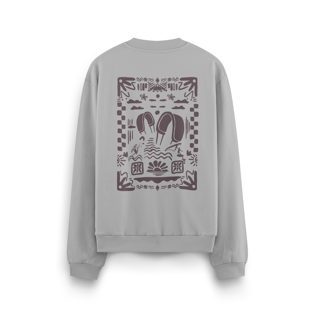 Boho Beach Crewneck Oversized