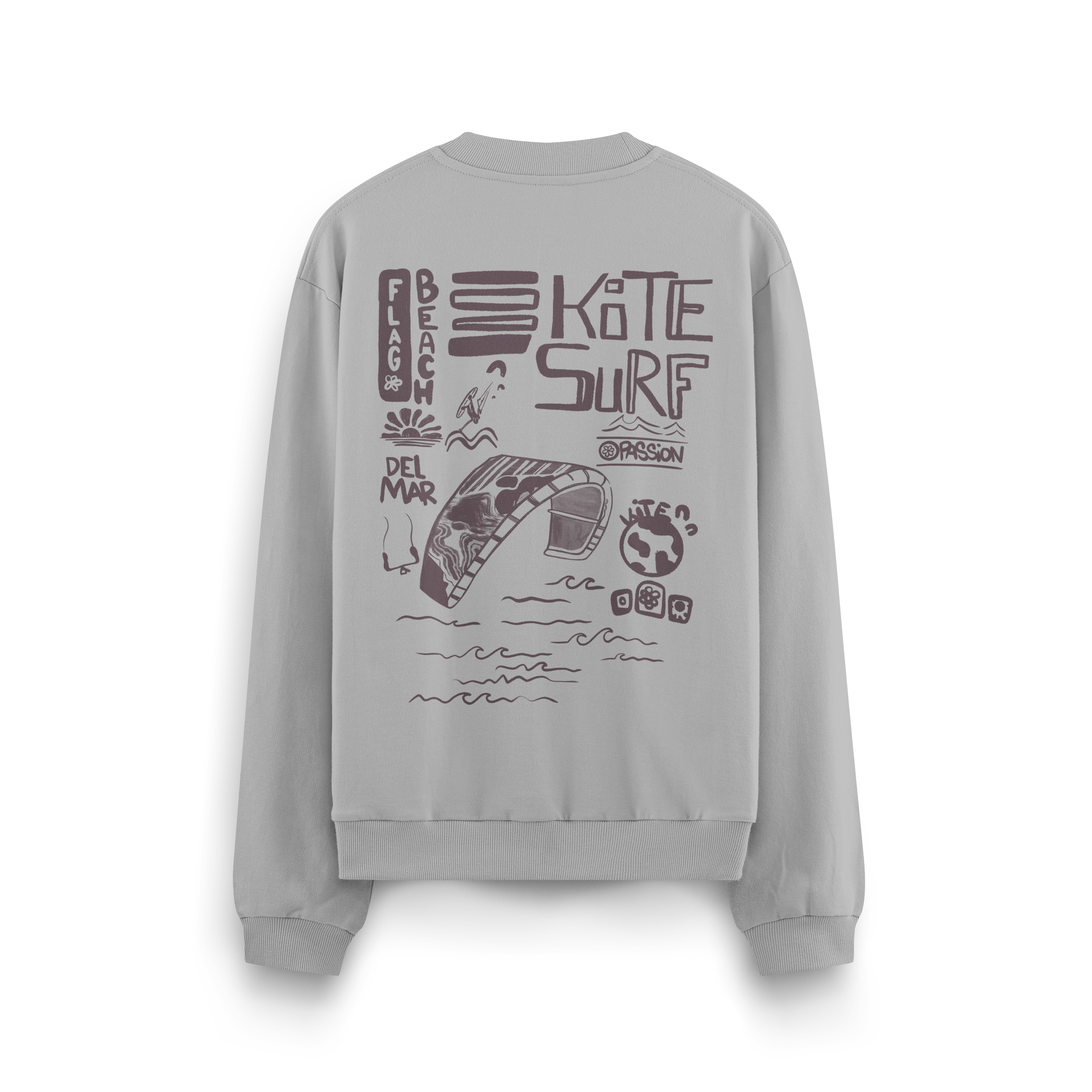 Flag Beach Crewneck Oversized
