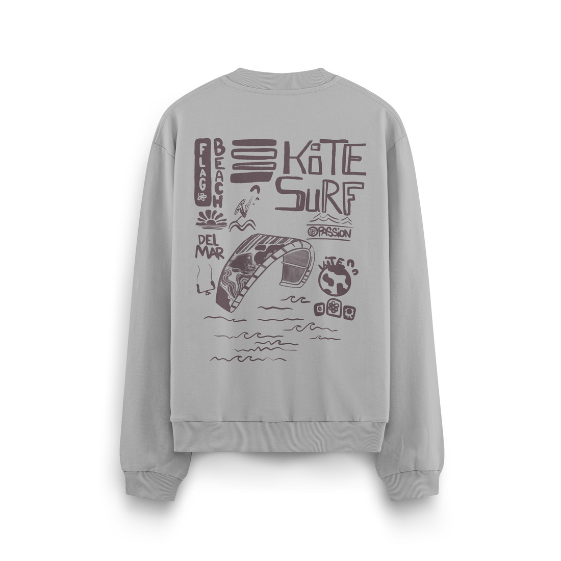 Flag Beach Crewneck Oversized