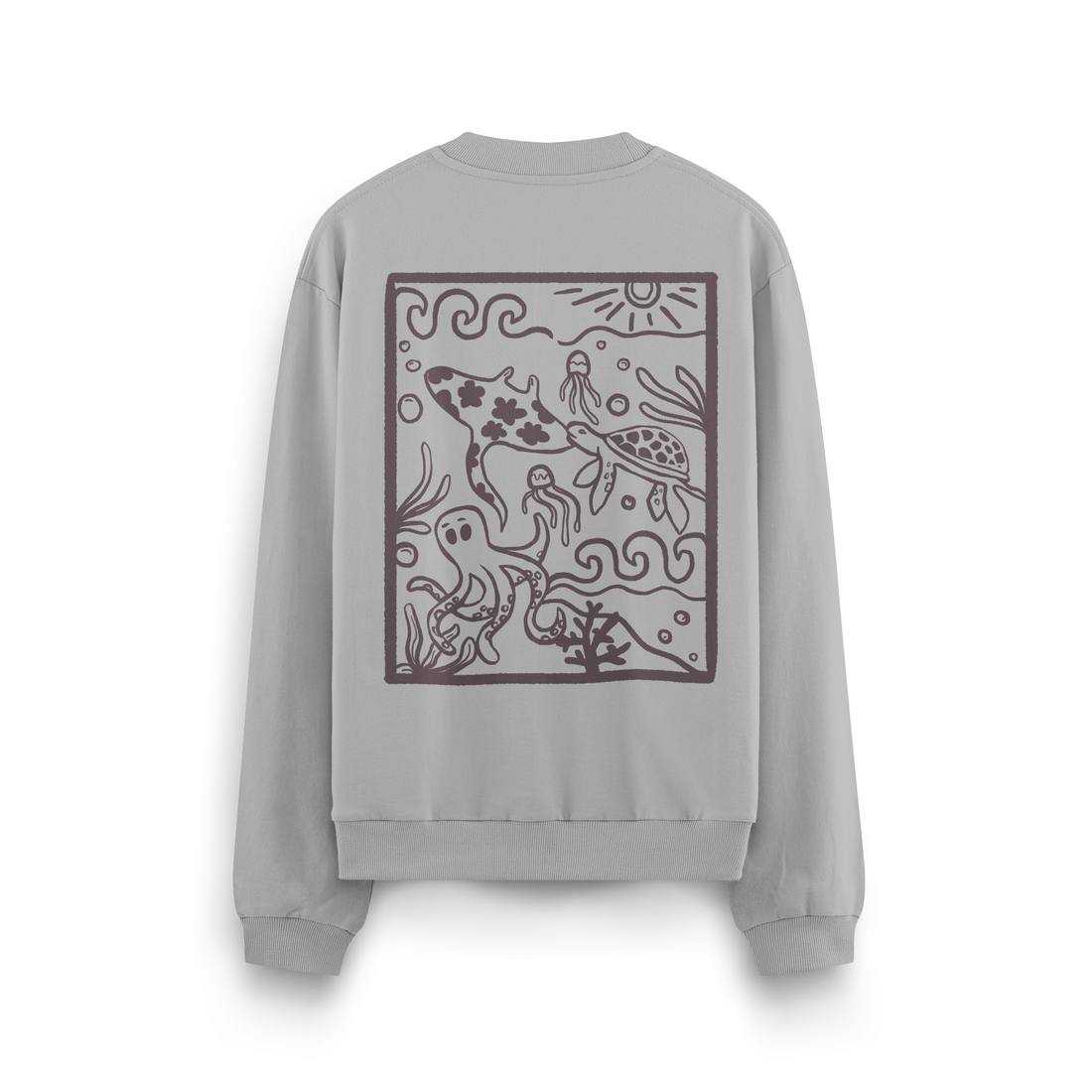 Ocean Creatures Crewneck Oversized