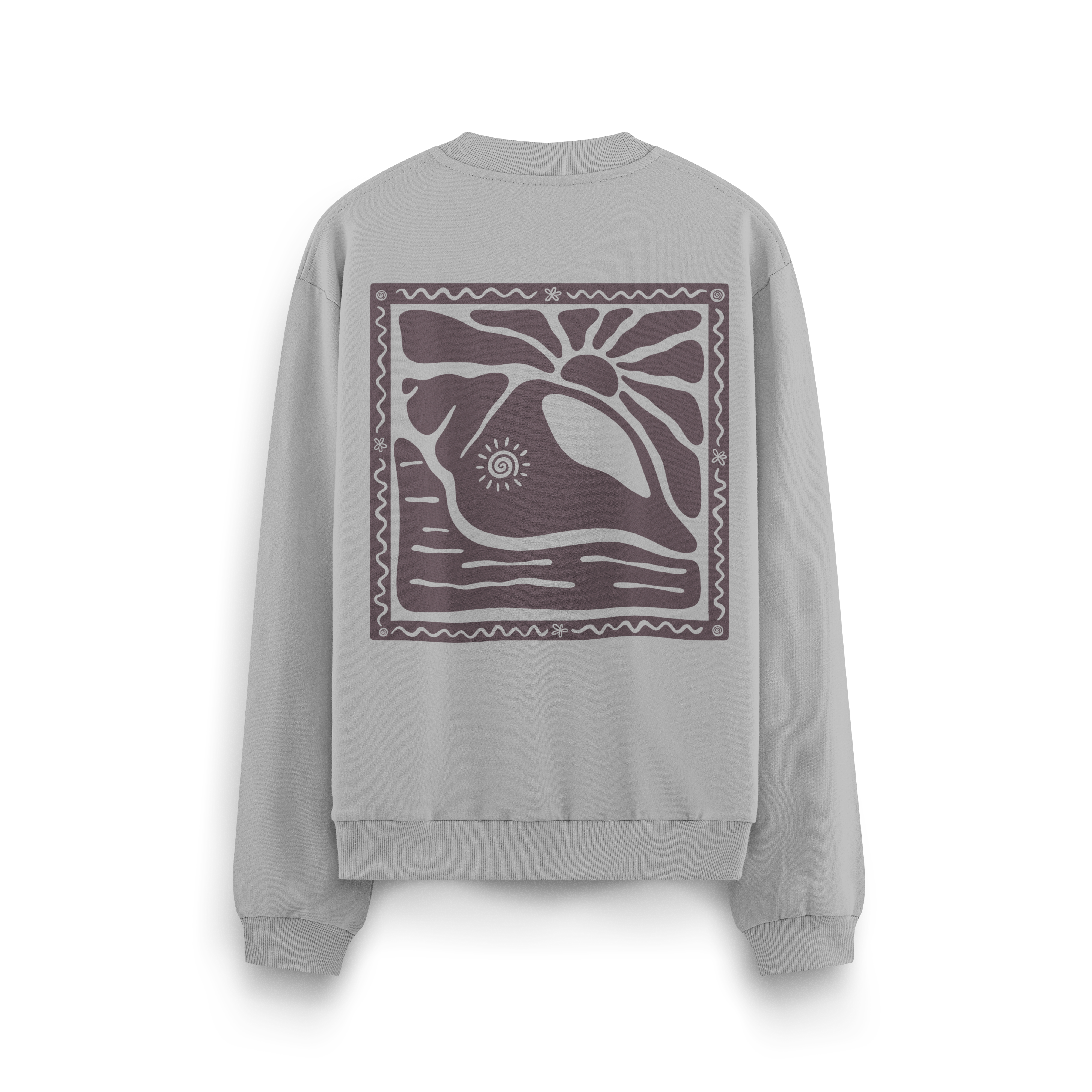 Sunny Seashell Crewneck Oversized