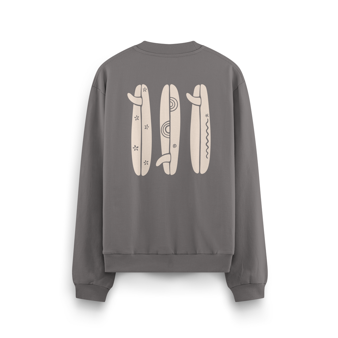 Boho Surfboard Crewneck Oversized