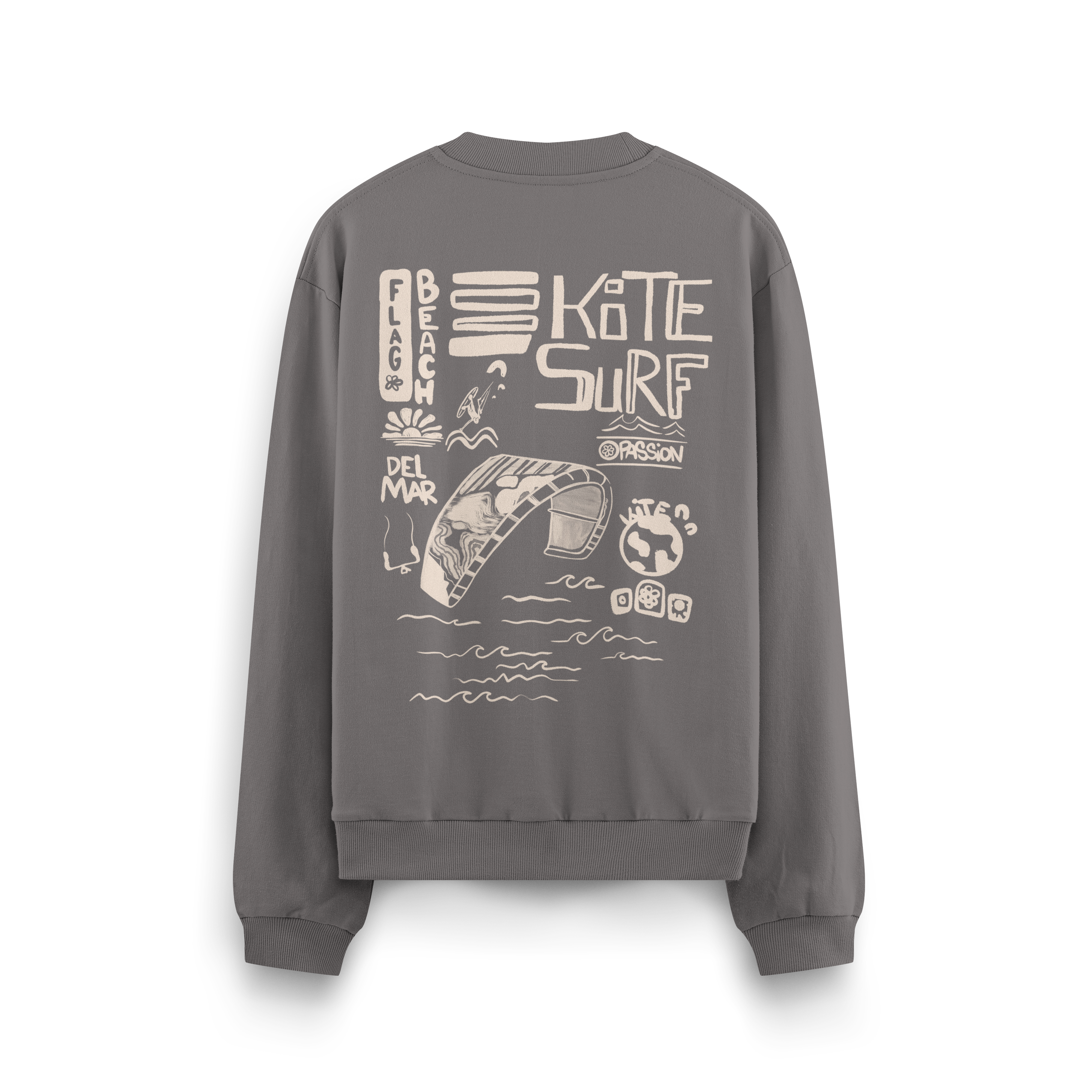 Flag Beach Crewneck Oversized