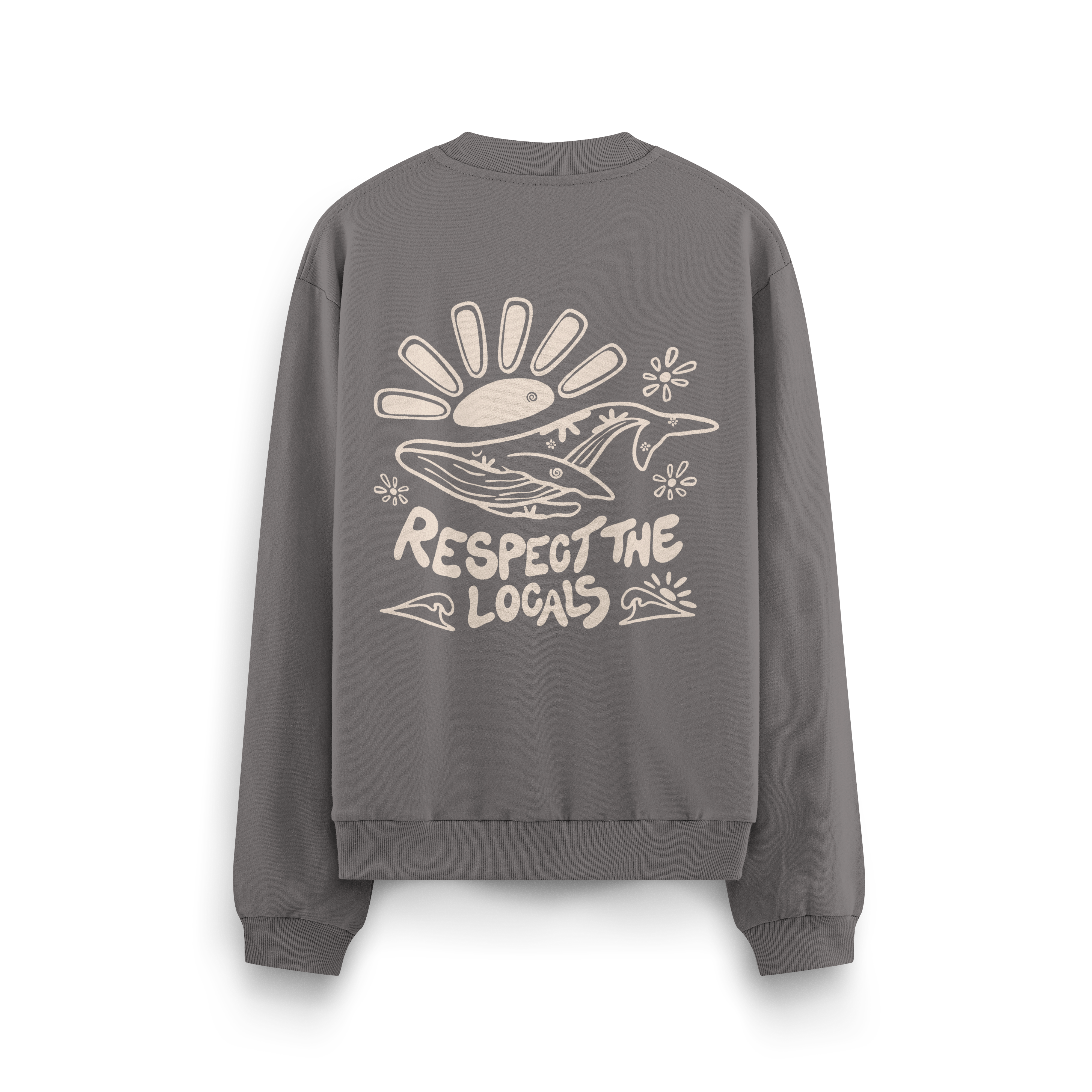 Respect The Locals Crewneck Oversized