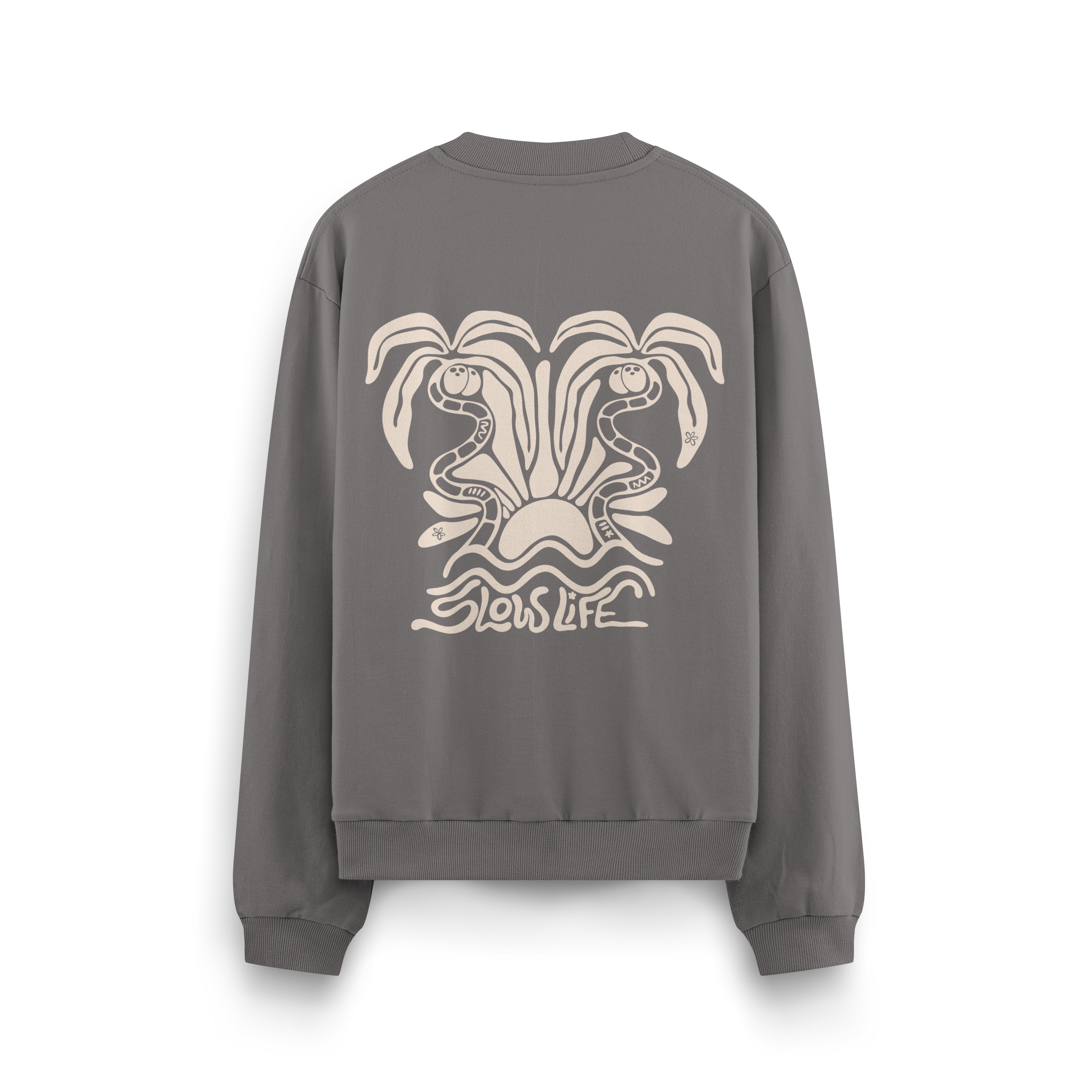 Slow Life Crewneck Oversized